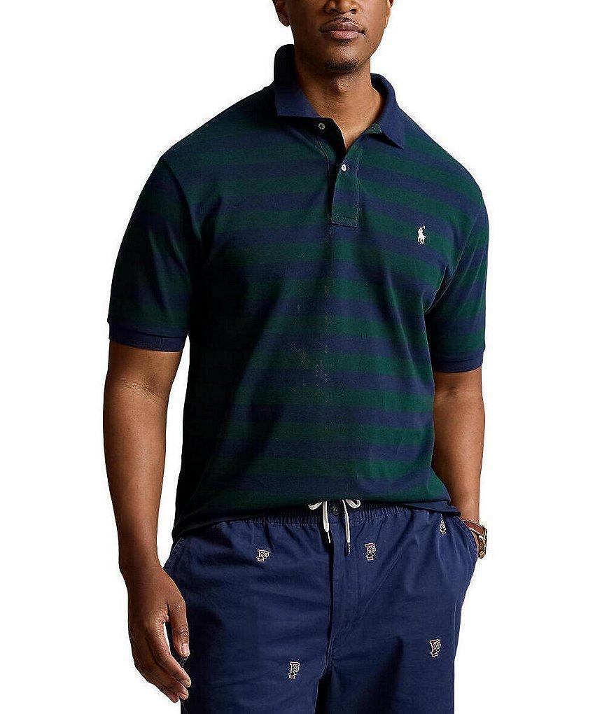 Polo Ralph Lauren Classic Fit Striped Mesh Short Sleeve Polo Shirt Product Image