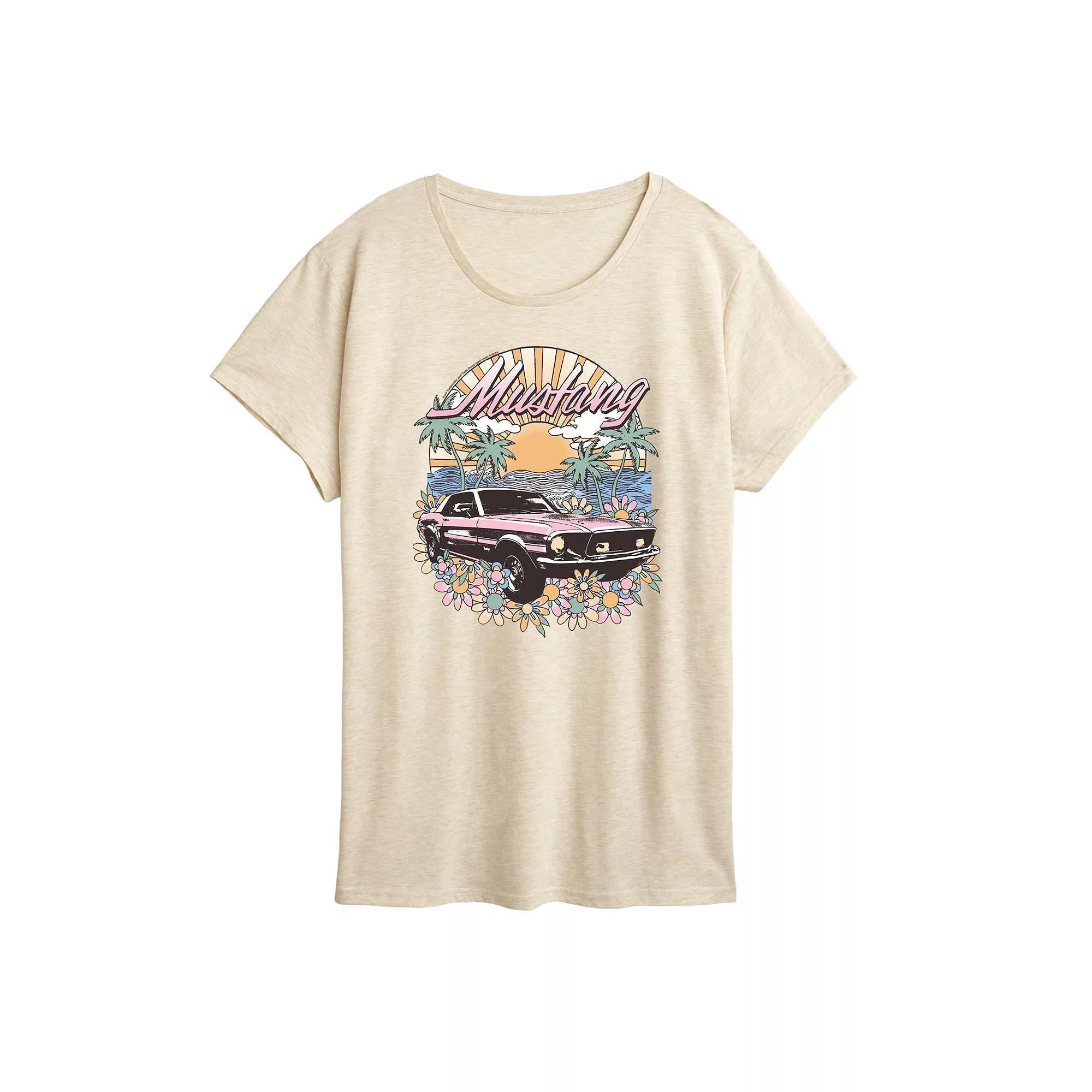 Womens Ford Vintage Mustang Graphic Tee Product Image