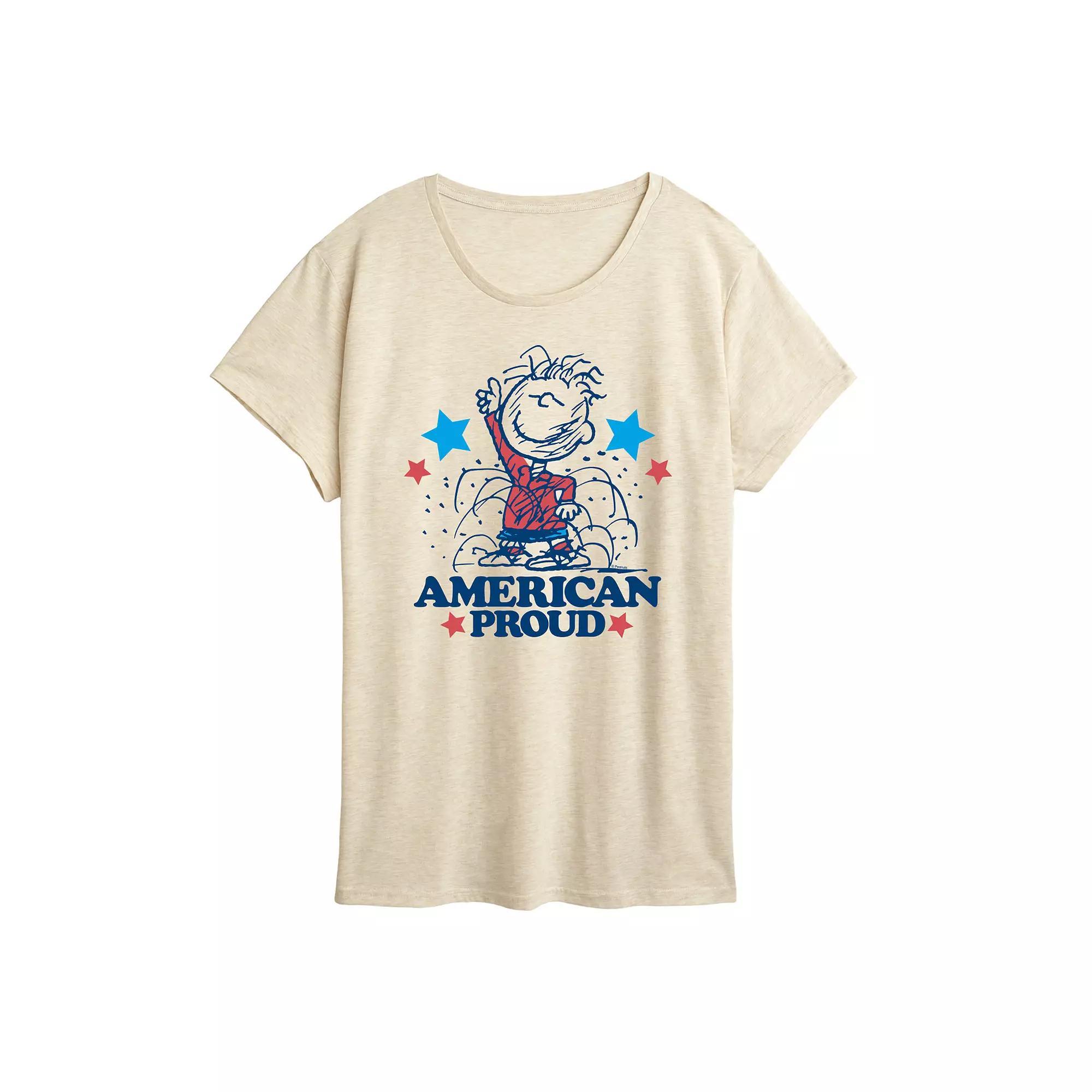 Womens Peanuts Pigpen American Proud Graphic Tee Product Image