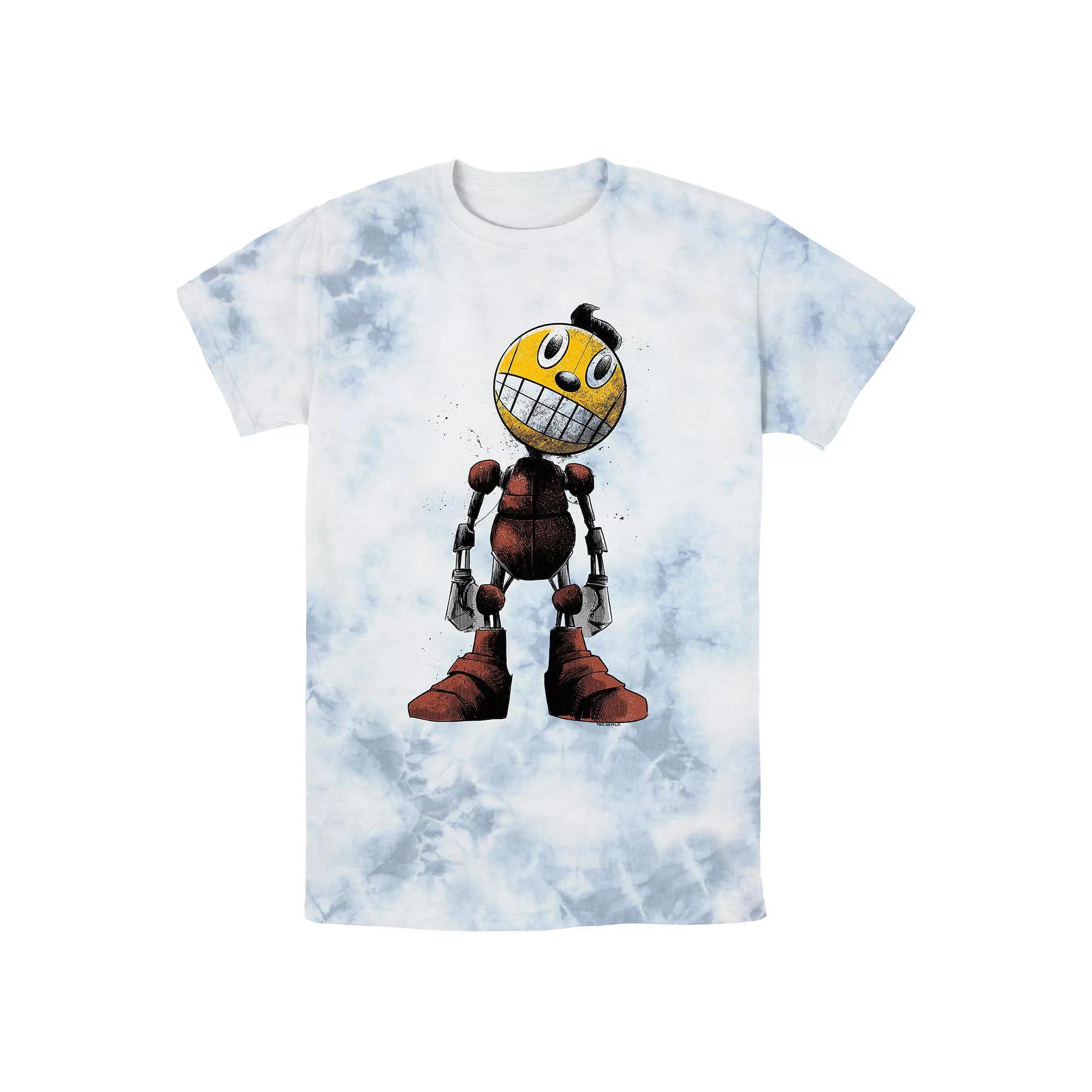 Men's The Electric State Kid Cosmo Art Bombard Wash Graphic Tee, Size: XL, White Blue Product Image