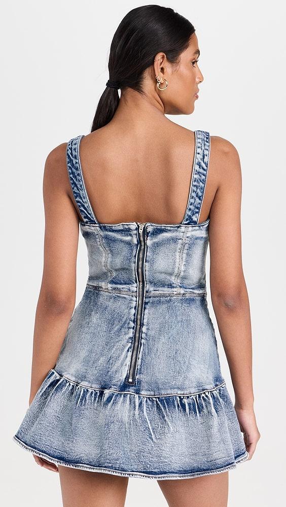 Amanda Uprichard Piper Romper In Denim | Shopbop Product Image