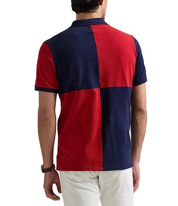 Polo Ralph Lauren Classic Fit Big Pony Color Block Mesh Short Sleeve Polo Shirt Product Image
