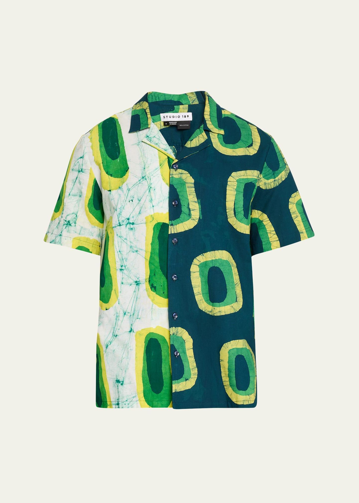 Mens Alek Mix Match Batik Camp Shirt Product Image