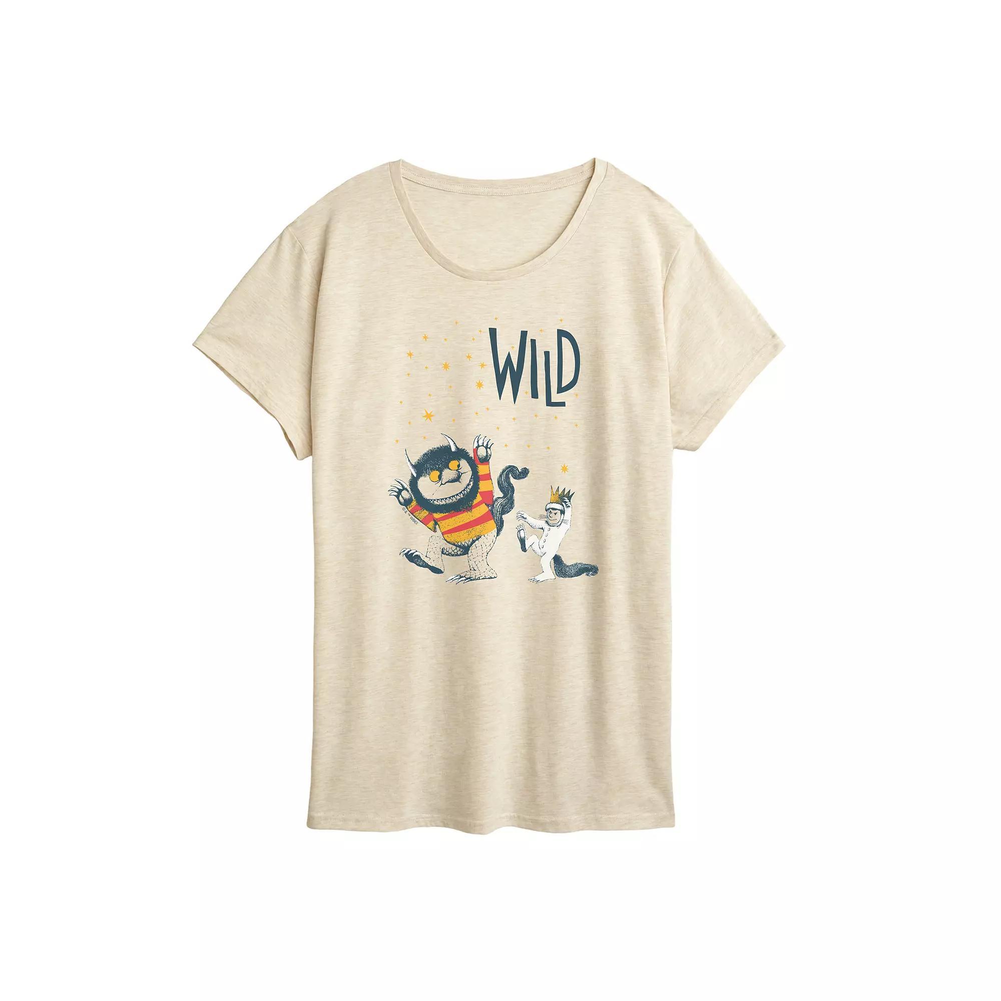 Women's Where The Wild Things Are Wild One Graphic Tee, Size: Medium, White Product Image