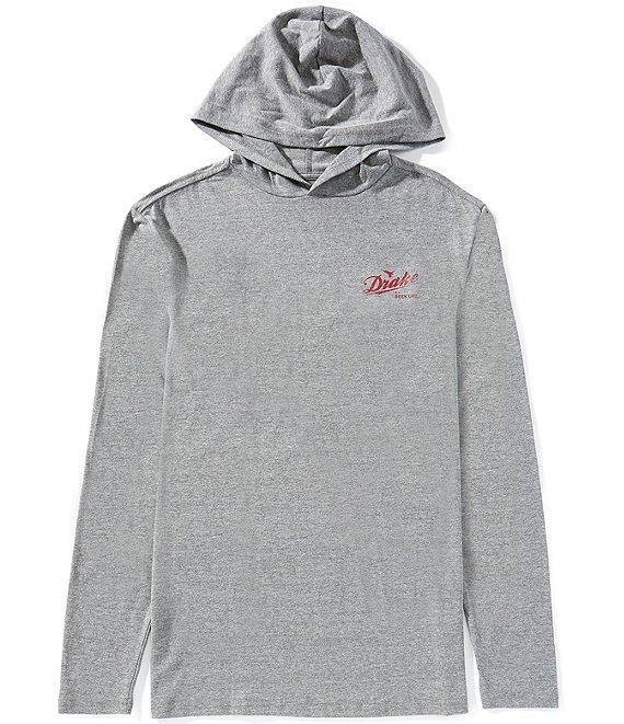 Drake Clothing Co. Graphic Logo Long Sleeve Hoodie T-Shirt Product Image