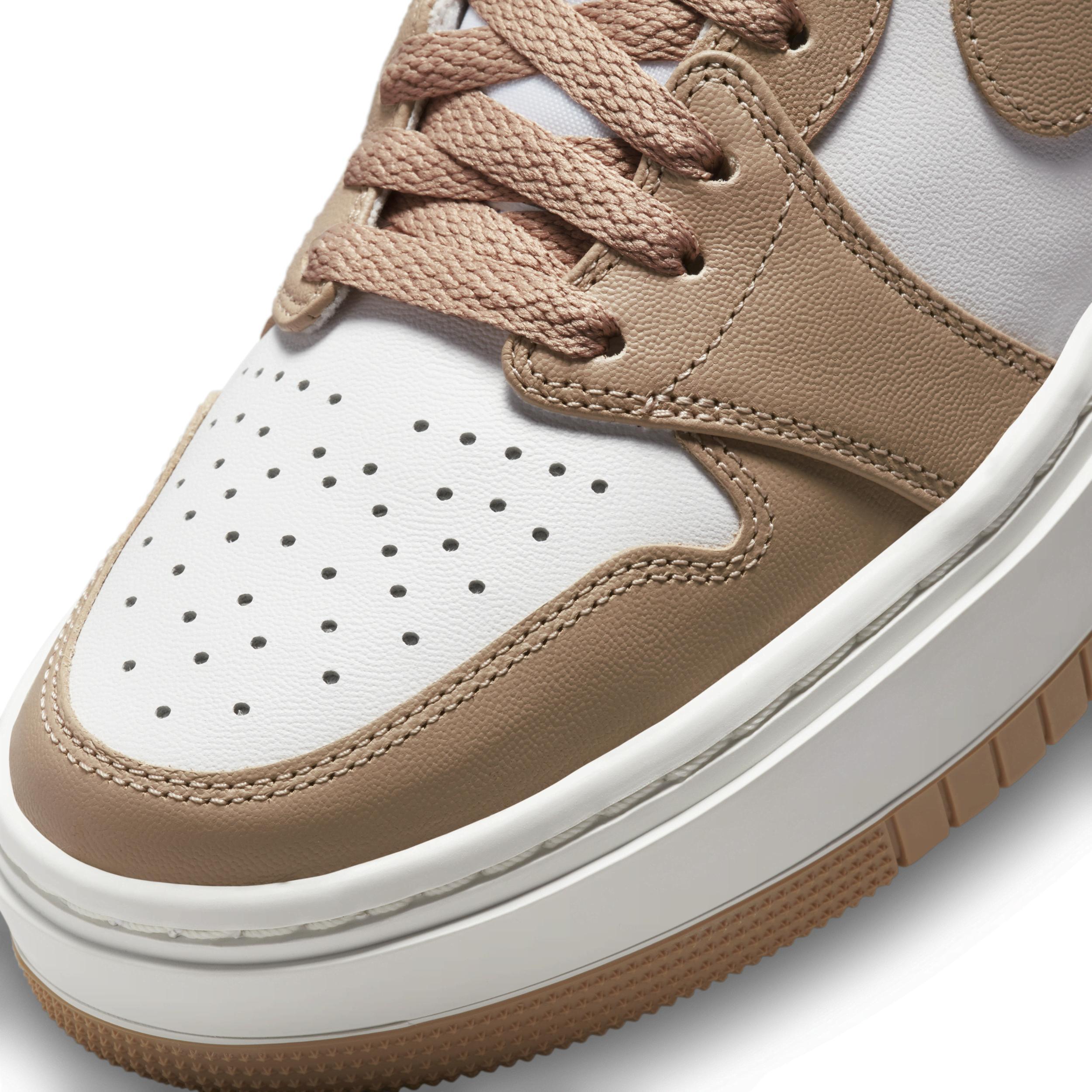 Jordan Womens Air 1 Elevate Mid - Basketball Shoes Desert Sail/White Product Image