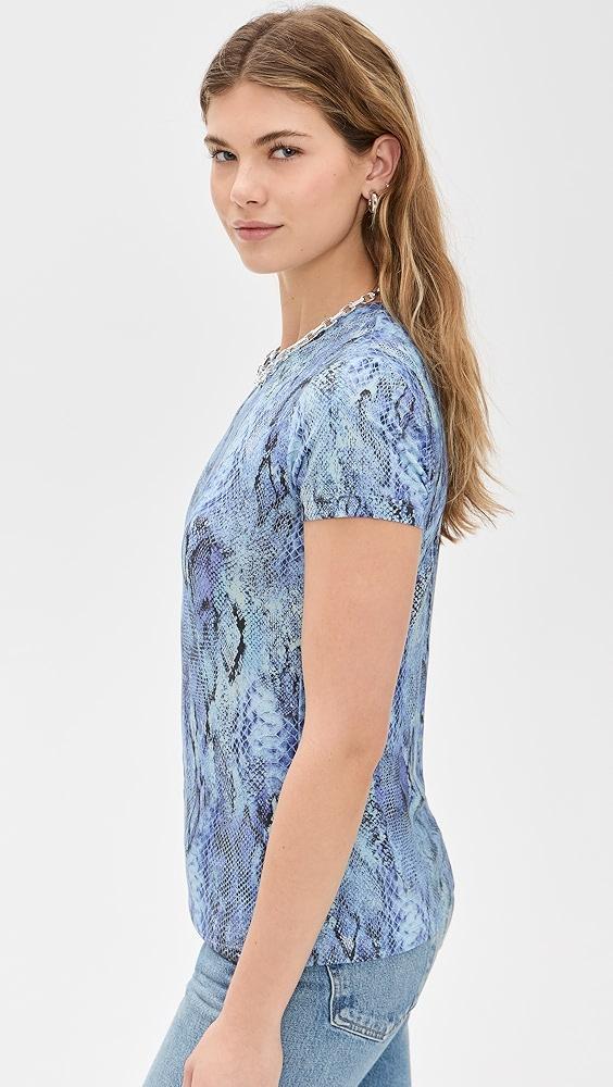 L'AGENCE Ressi Short Sleeve Crew Textured Tee | Shopbop Product Image