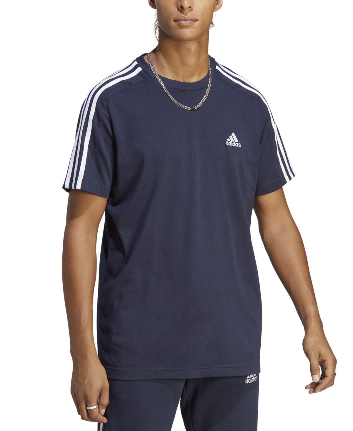 Men's adidas Sportswear Essentials 3-Stripes Tee, Size: XXL, Better Red Product Image