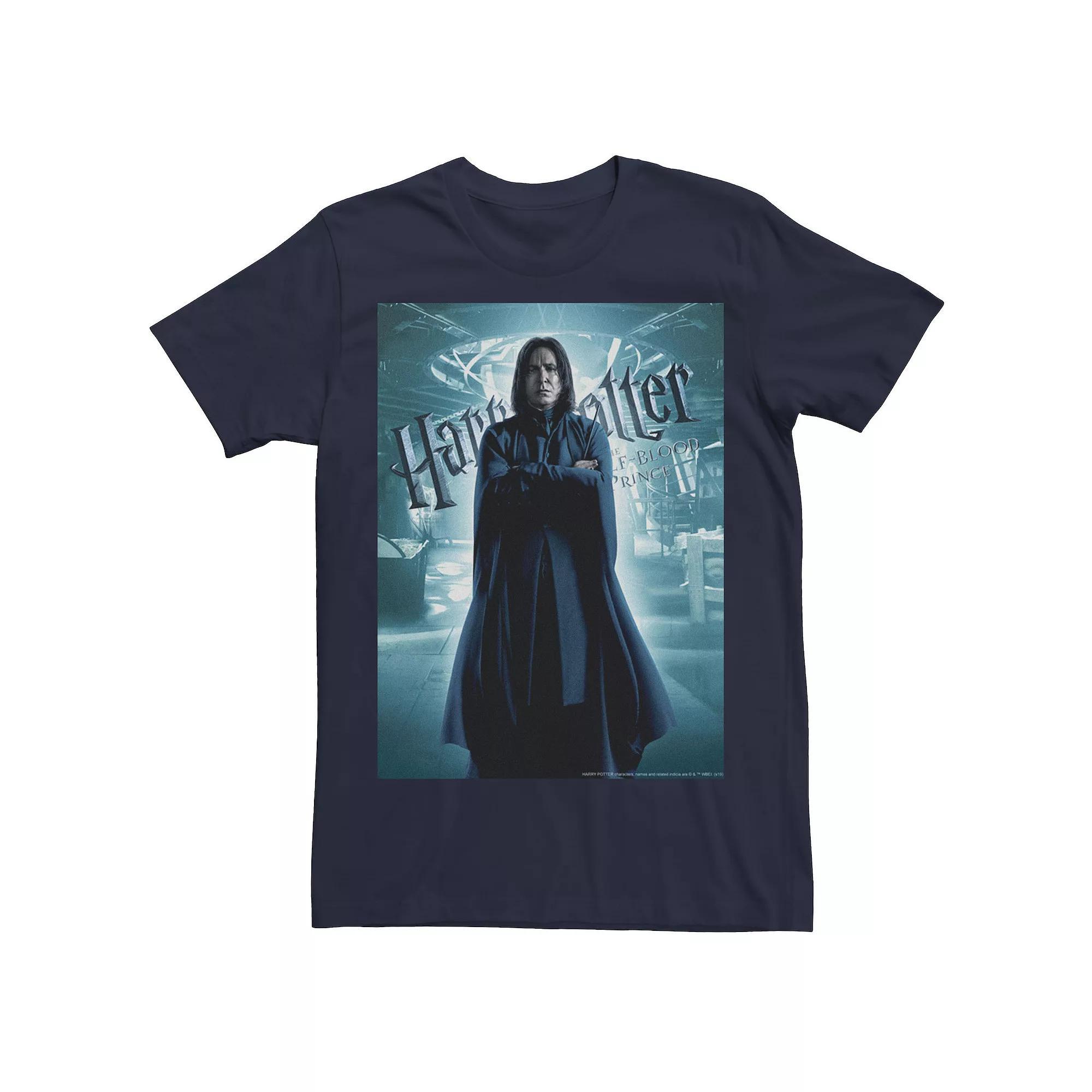 Mens Harry Potter Half-Blood Prince Snape Character Poster Graphic Tee Product Image