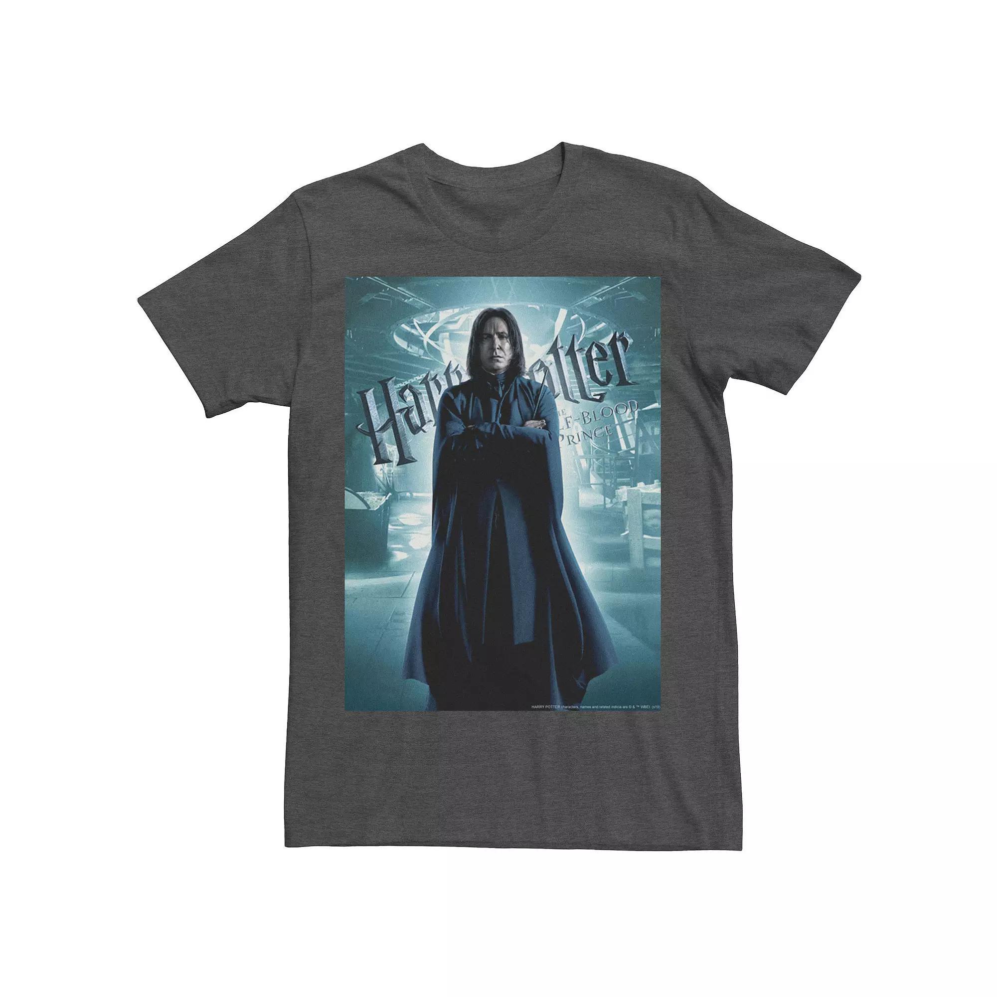 Mens Harry Potter Half-Blood Prince Snape Character Poster Graphic Tee Product Image