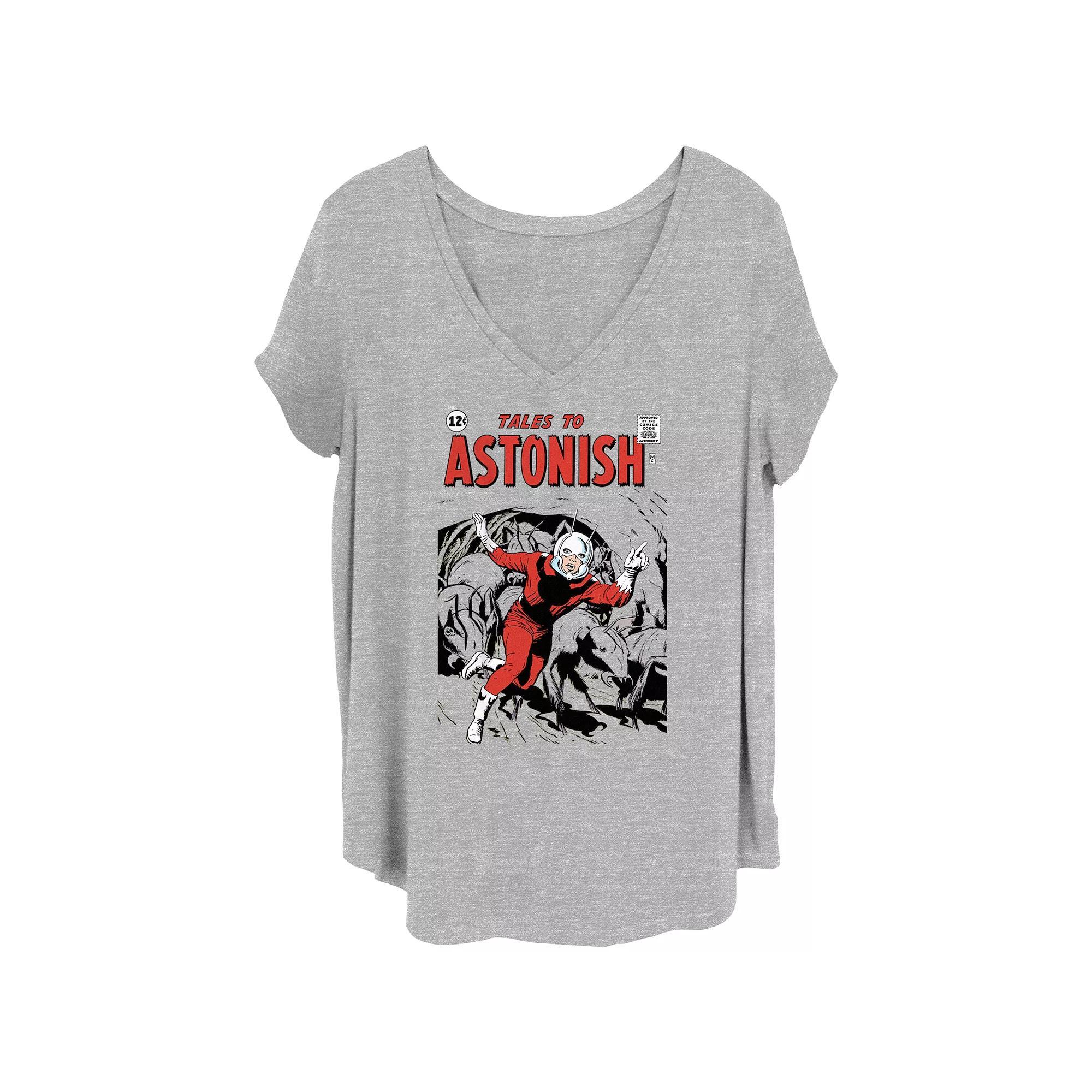Juniors' Plus Size Ant-Man Tales To Astonish Cover Graphic Tee, Girl's, Size: 1XL, Grey Gray Product Image