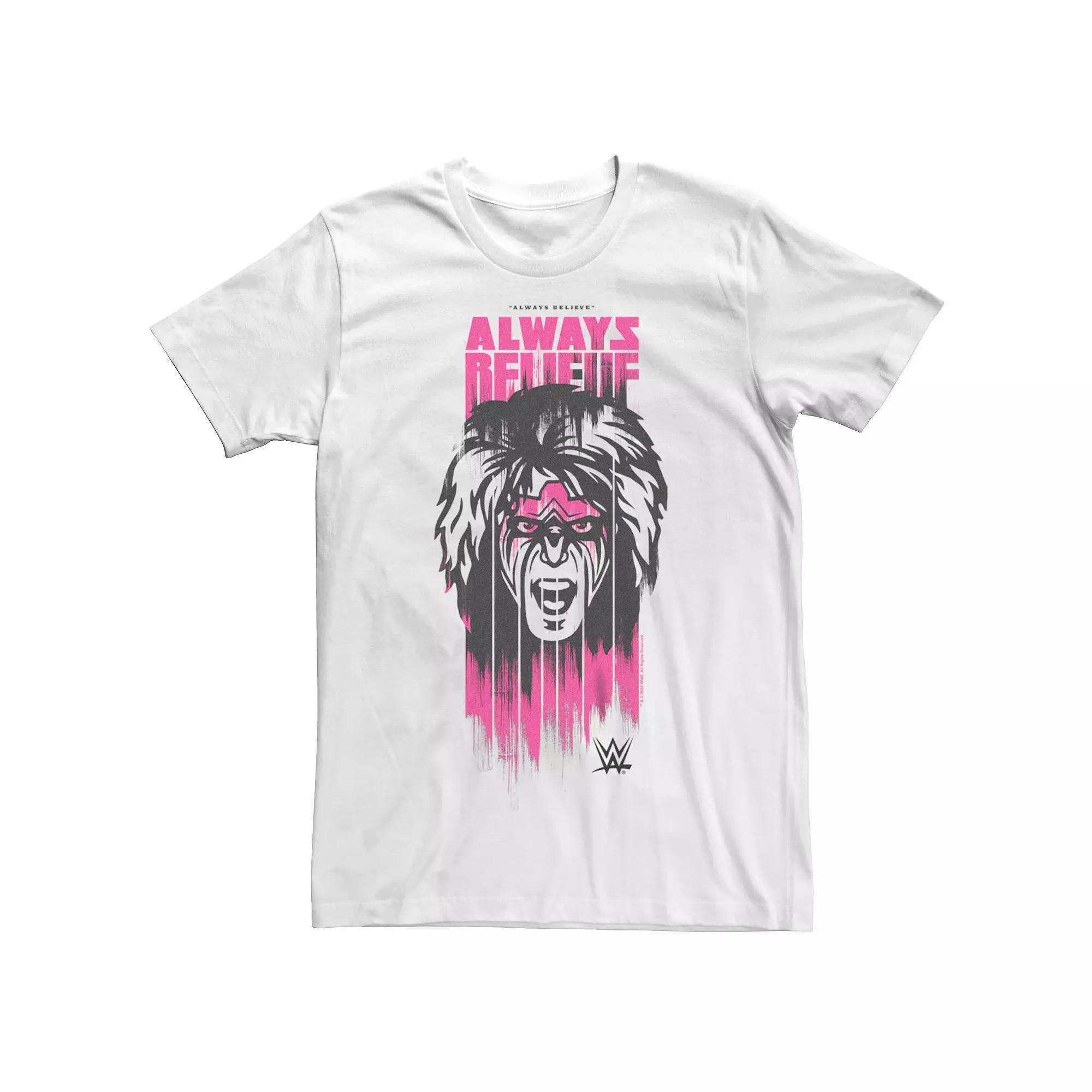 Big & Tall WWE Ultimate Warrior Always Believe Logo Tee, Men's, Size: XXL Tall, White Product Image
