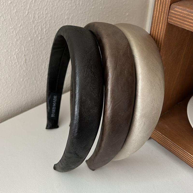 Faux Leather Headband Product Image