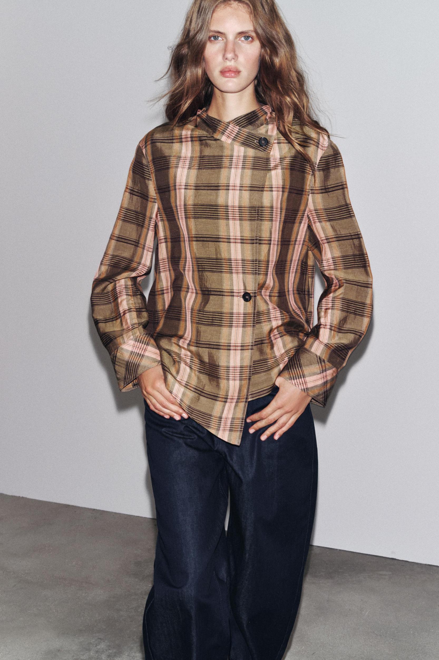 ZW COLLECTION OVERSIZED CHECK OVERSHIRT Product Image