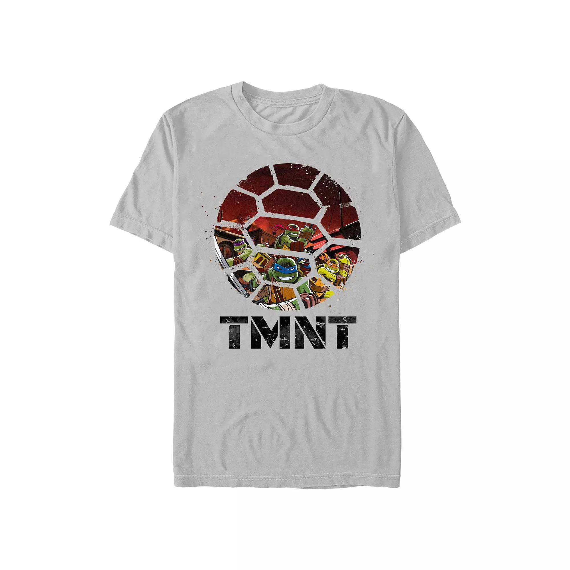 Men's Teenage Mutant Ninja Turtles Shell Group Graphic Tee, Size: XL, Silver Product Image