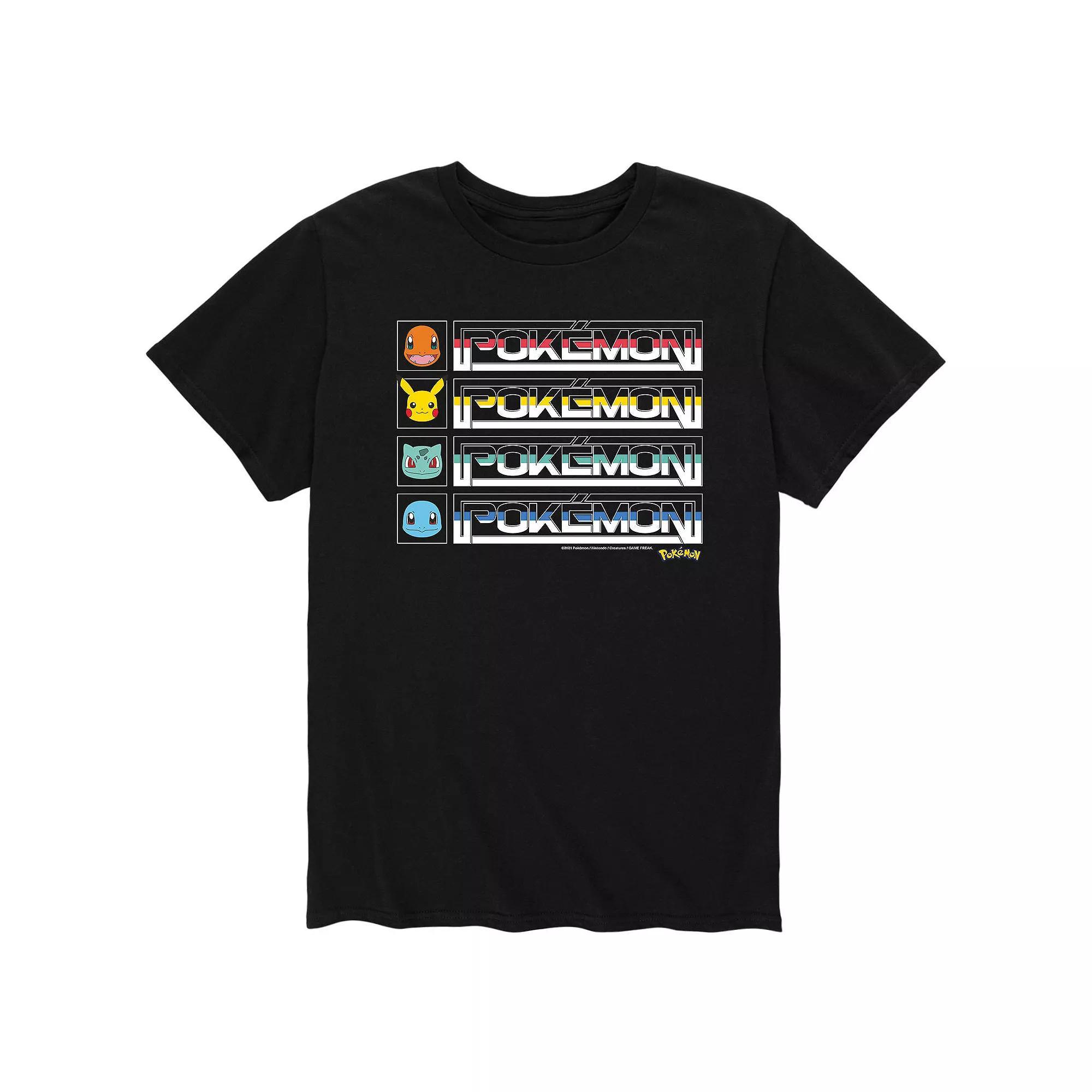 Mens Pokemon Retro Logo Tee Product Image