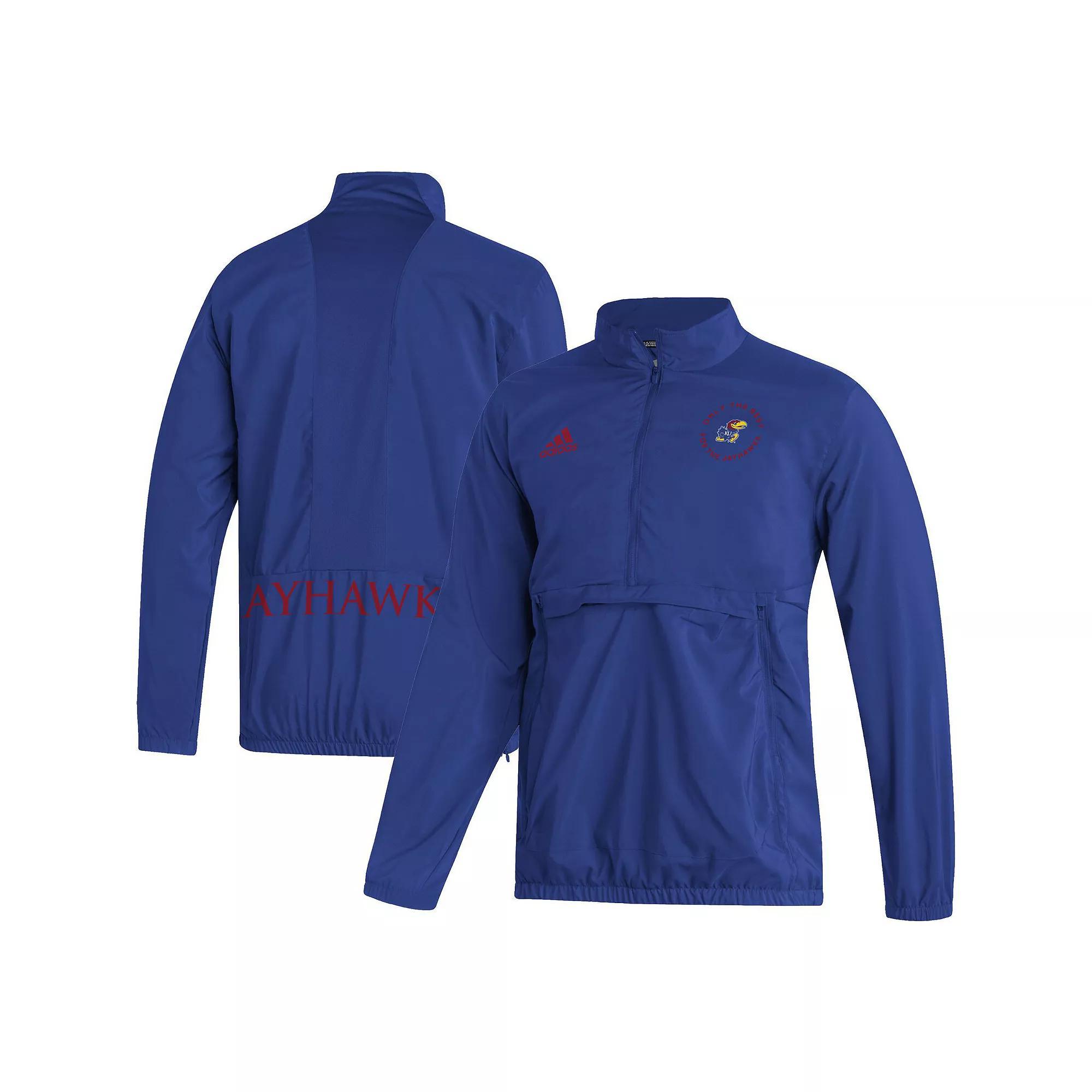 Men's adidas Scarlet Nebraska Huskers AEROREADY Half-Zip Jacket, Size: Small, Red Product Image