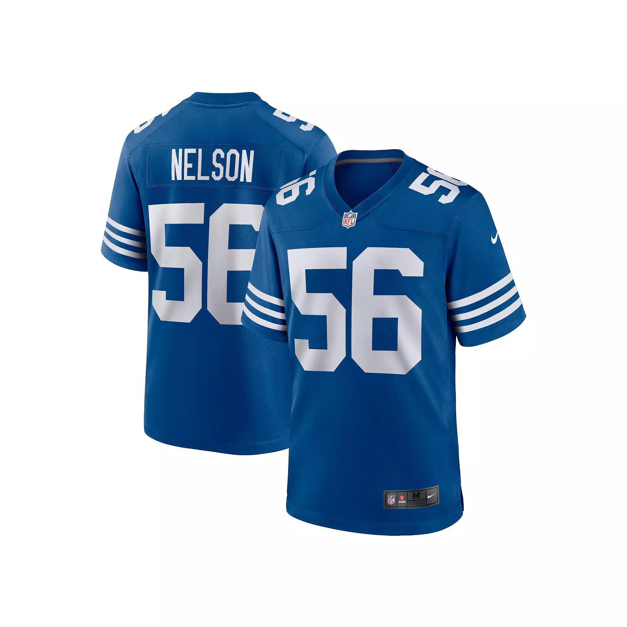 Men's Nike Quenton Nelson Royal Indianapolis Colts Alternate Game Jersey, Size: Large, Blue Product Image