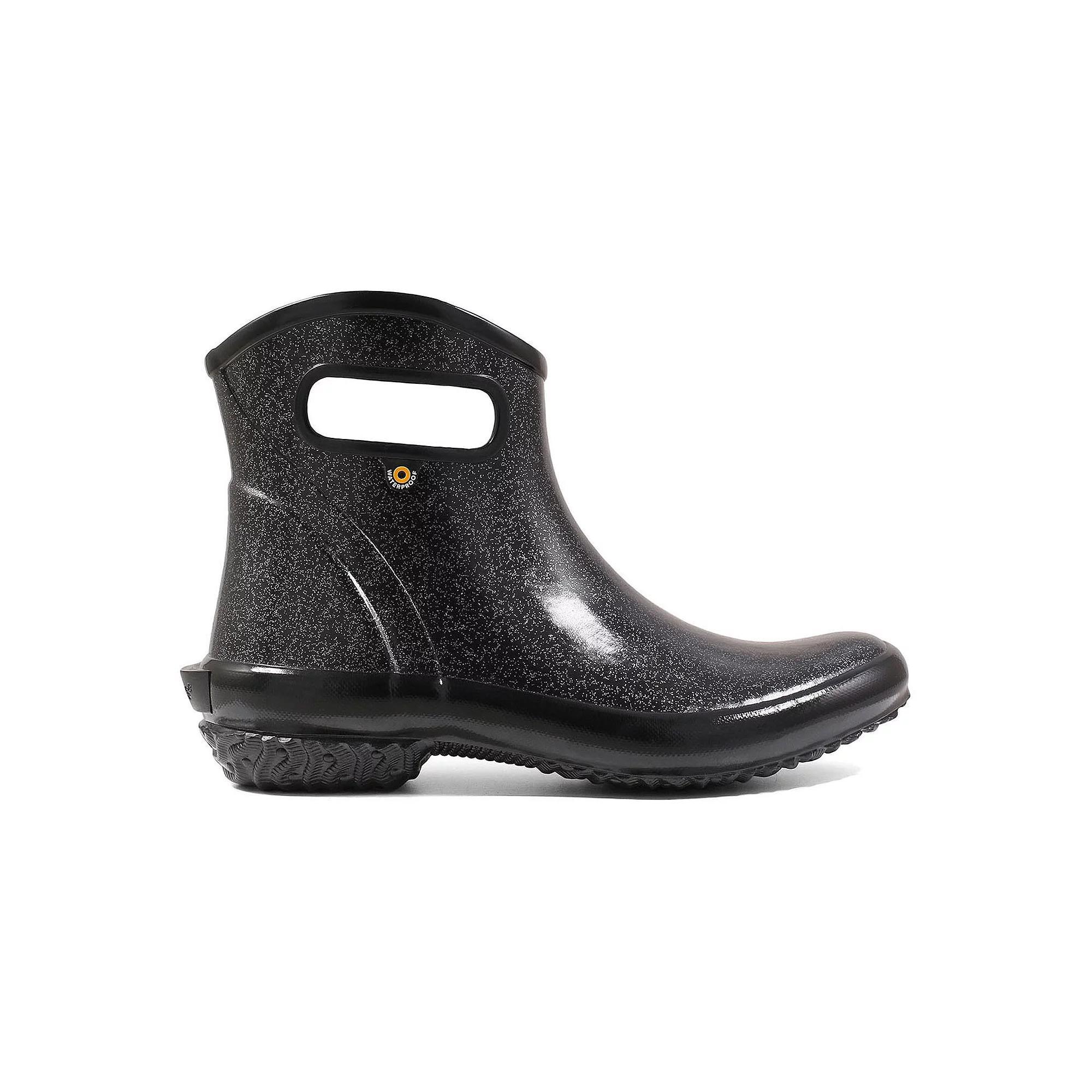 Bogs Women's Glitter Ankle Rain Boots, Size: 11, Black Product Image