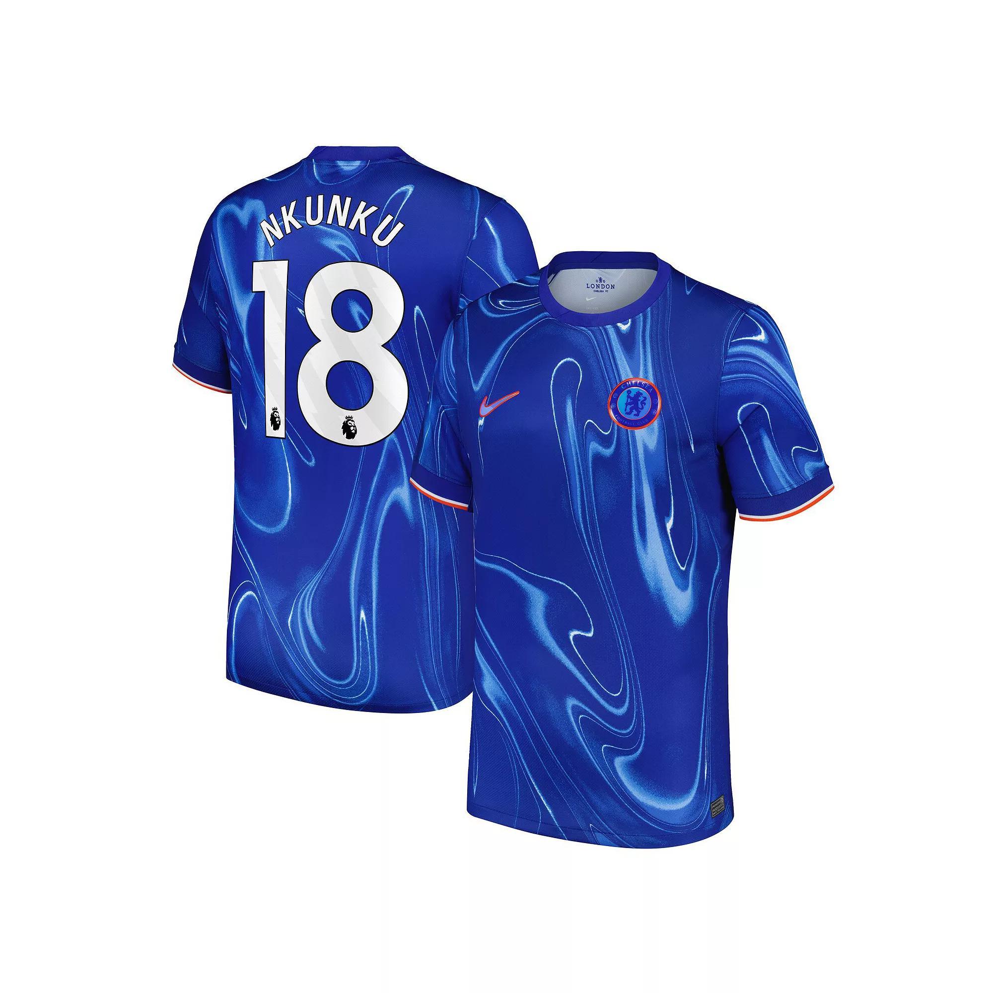 Mens Nike Christopher Nkunku Blue Chelsea 2024/25 Home Replica Player Jersey Product Image
