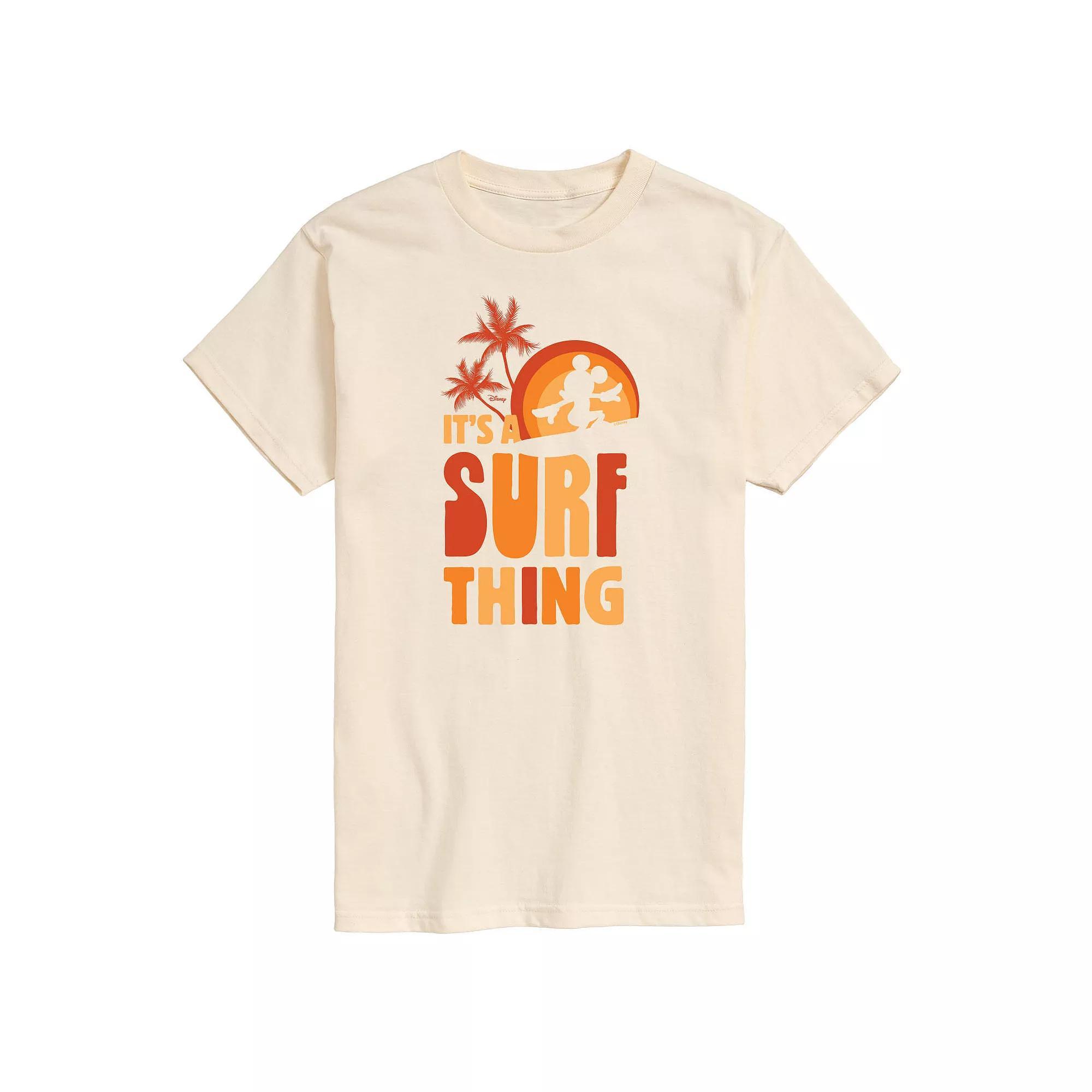 Disneys Mickey Mouse Mens Its A Surf Thing Graphic Tee Product Image