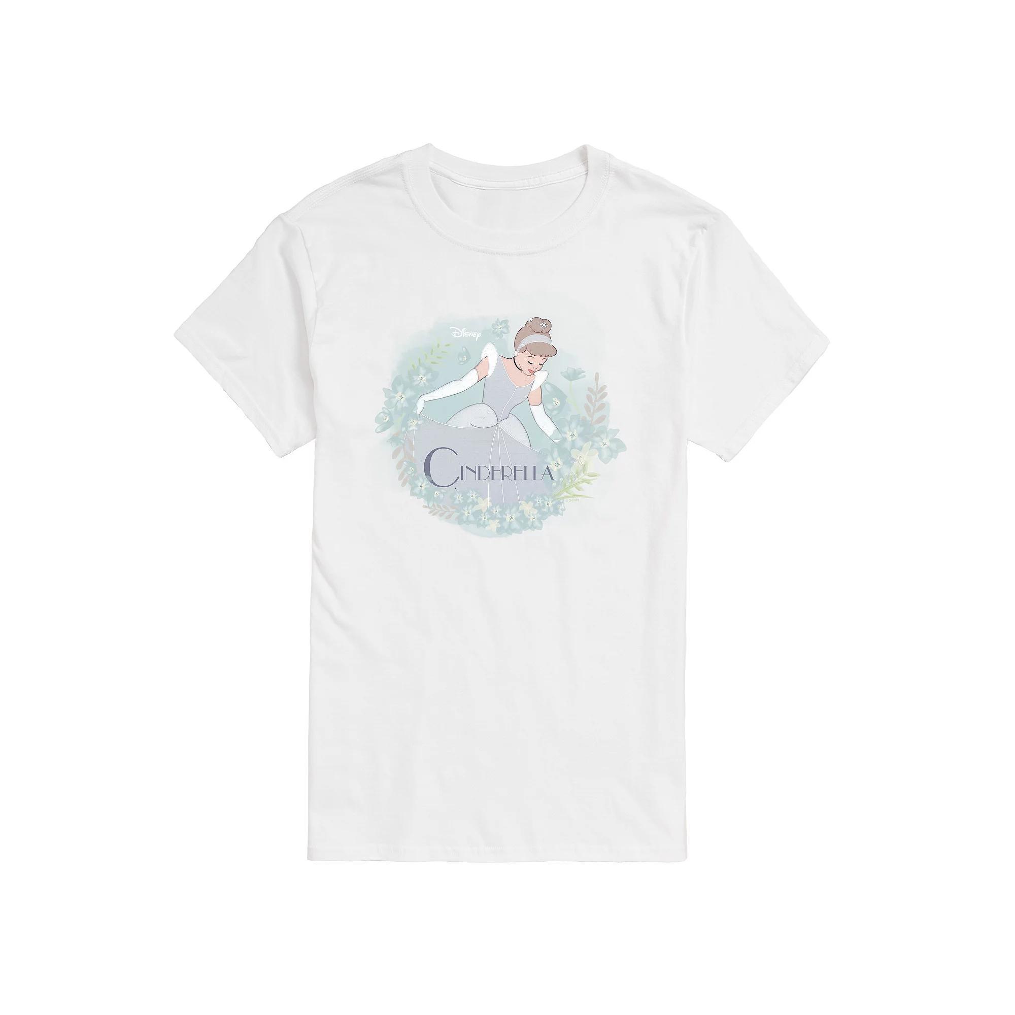 Disney Princess Big & Tall Cinderella Circle Graphic Tee, Mens Product Image