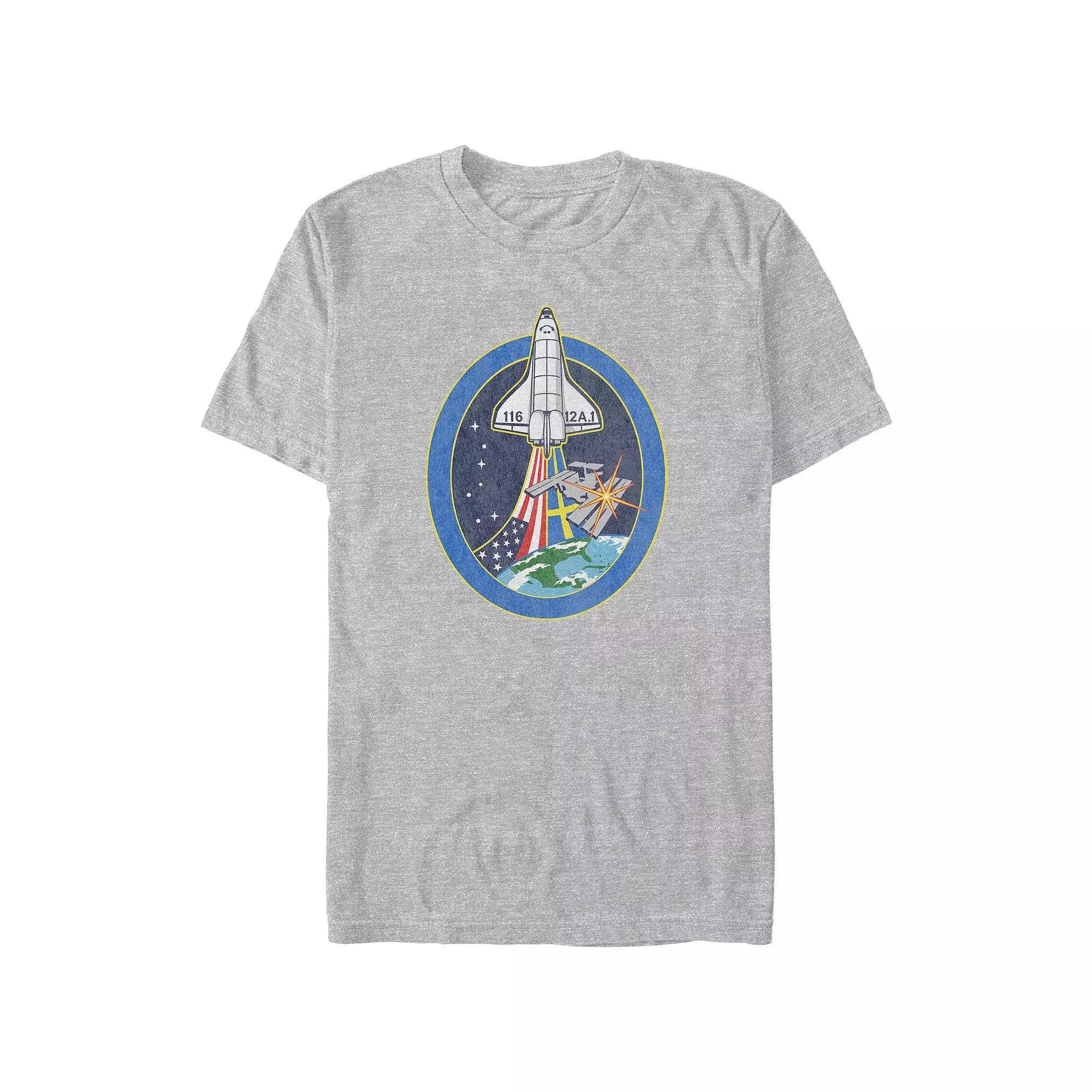 Big & Tall Nasa Space Mission Graphic Tee, Men's, Size: 4XL Tall, Athletic Grey Product Image
