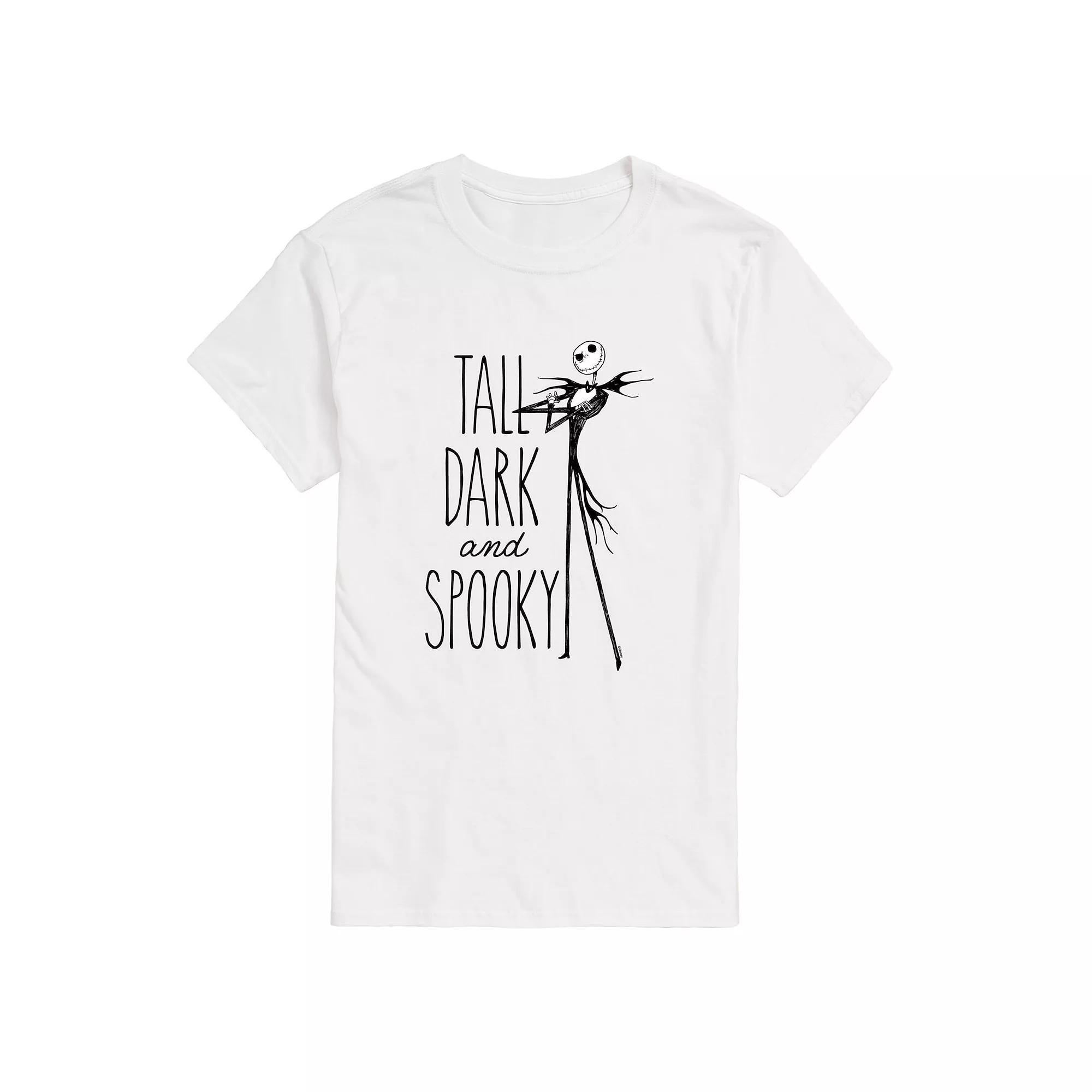 Disneys Nightmare Before Christmas Mens Spooky Graphic Tee Ivory Product Image