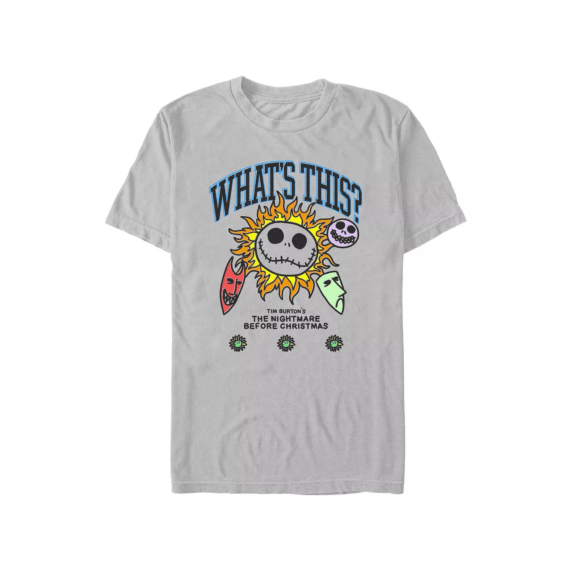 Disney's The Nightmare Before Christmas What's This? Men's Graphic Tee, Size: XL, Silver Product Image