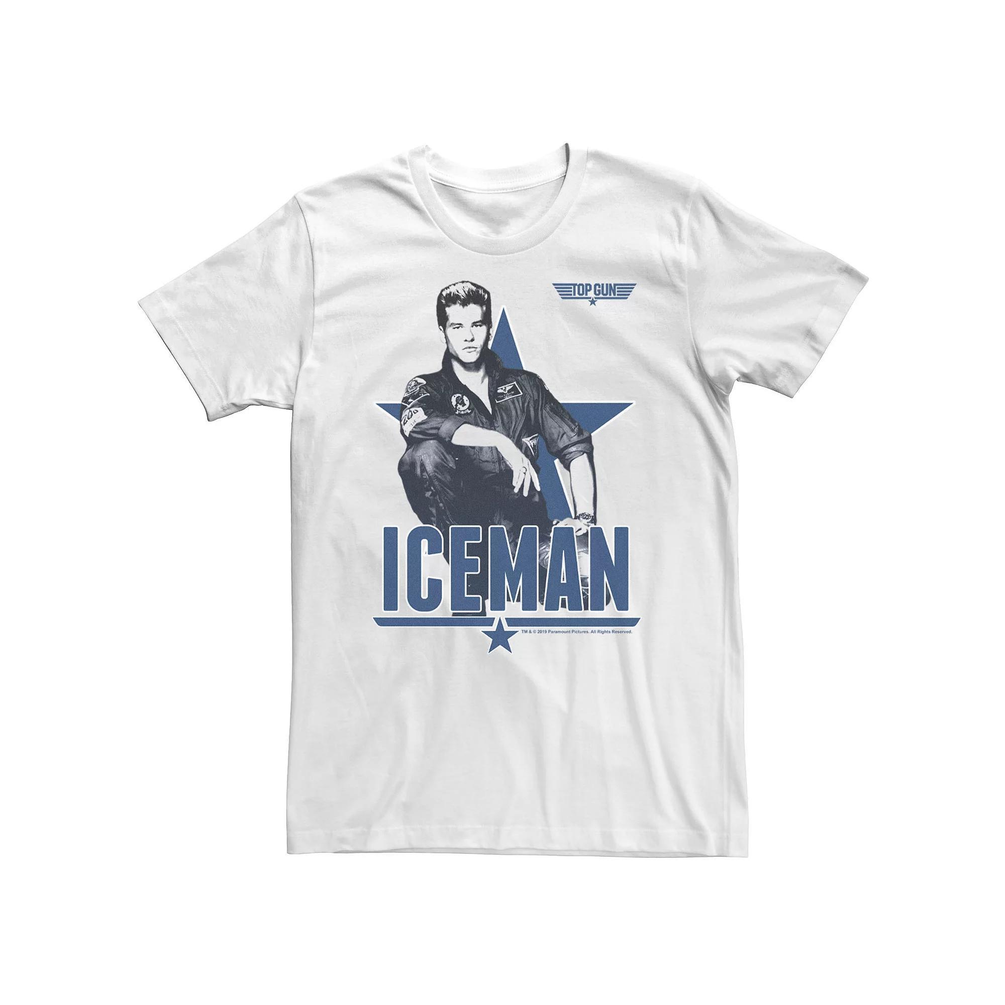 Big & Tall Top Gun Iceman Portrait Poster Tee, Men's, Size: 3XL, White Product Image