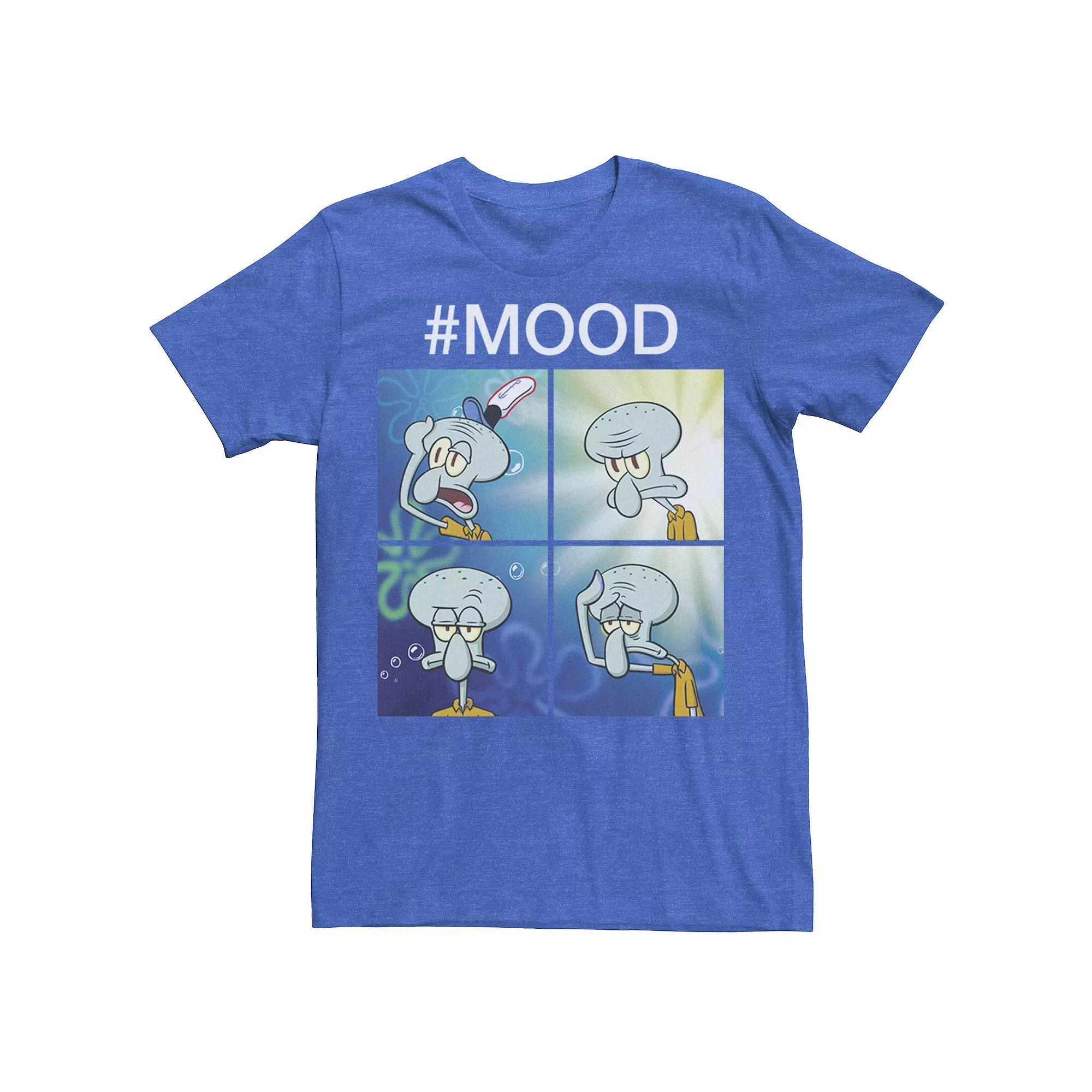 Men's Nickelodeon SpongeBob SquarePants Squidward Mood Graphic Tee, Size: Small, Athletic Grey Product Image