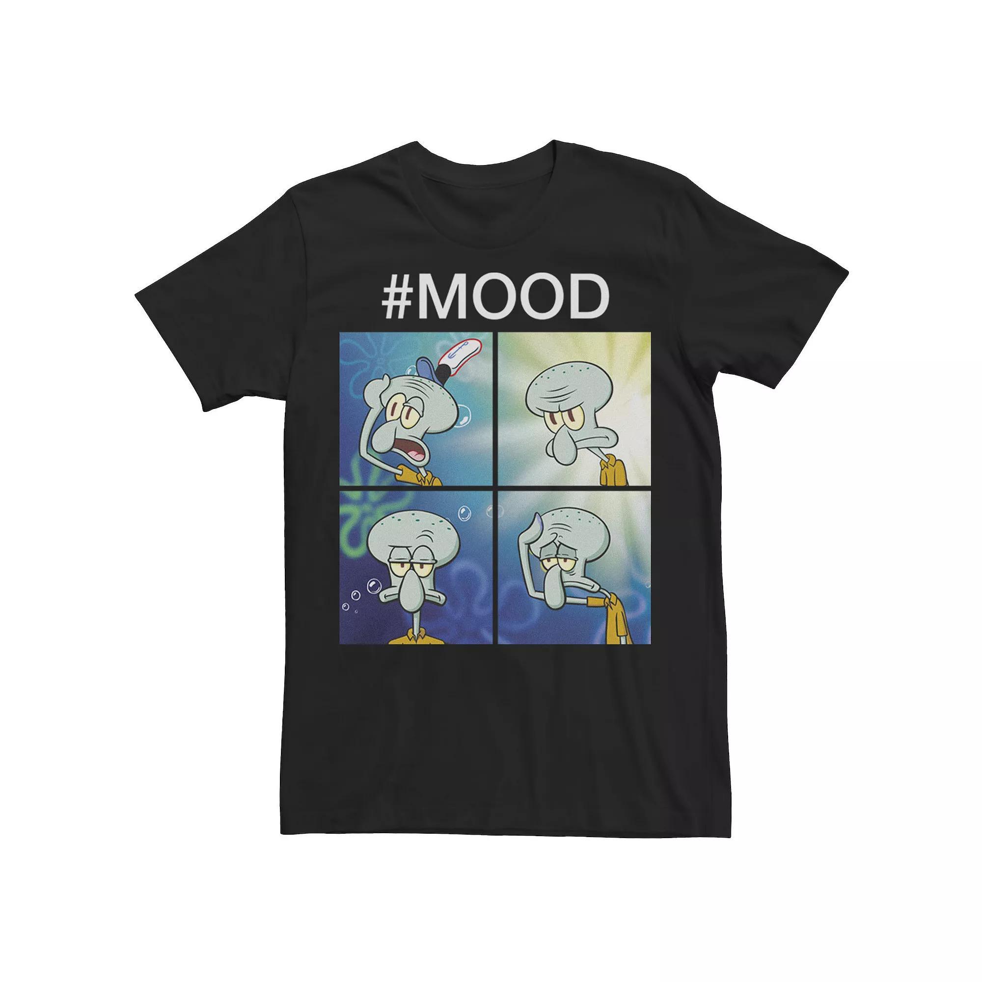 Men's Nickelodeon SpongeBob SquarePants Squidward Mood Graphic Tee, Size: Small, Athletic Grey Product Image