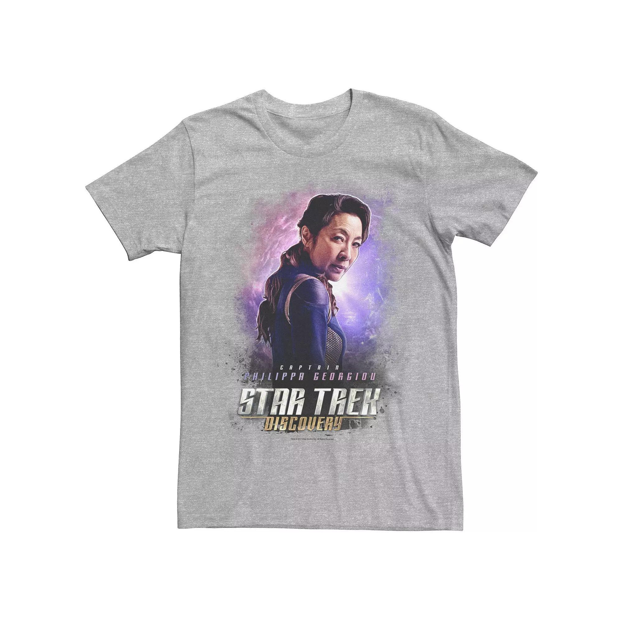 Men's Star Trek Discovery Captain Georgiou Space Tee, Size: Medium, Athletic Grey Product Image
