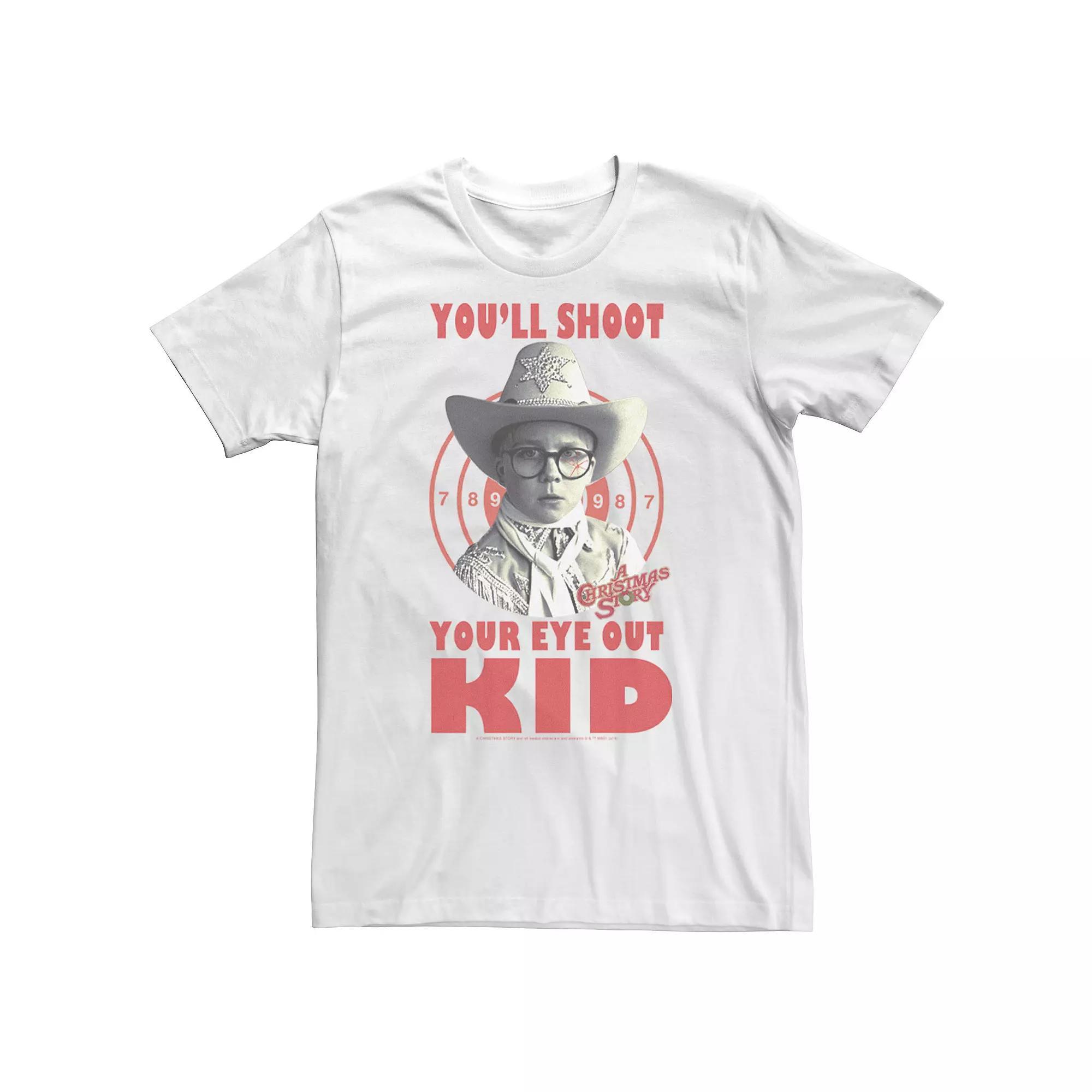 Men's Christmas Story Careful Ralphie Tee, Size: XL, White Product Image