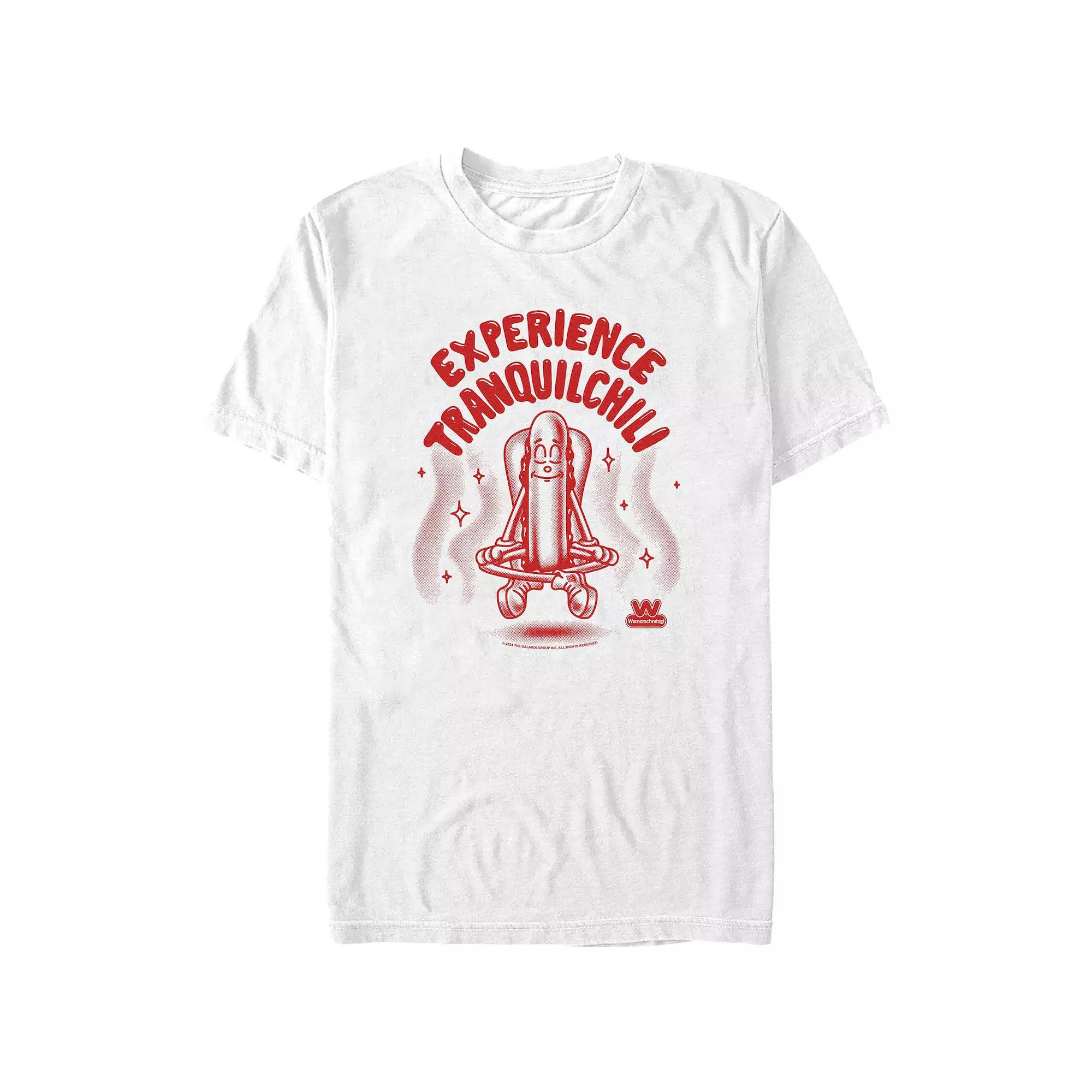 Men's Wienerschnitzel Experience Tranquilchilli Graphic Tee, Size: XL, White Product Image