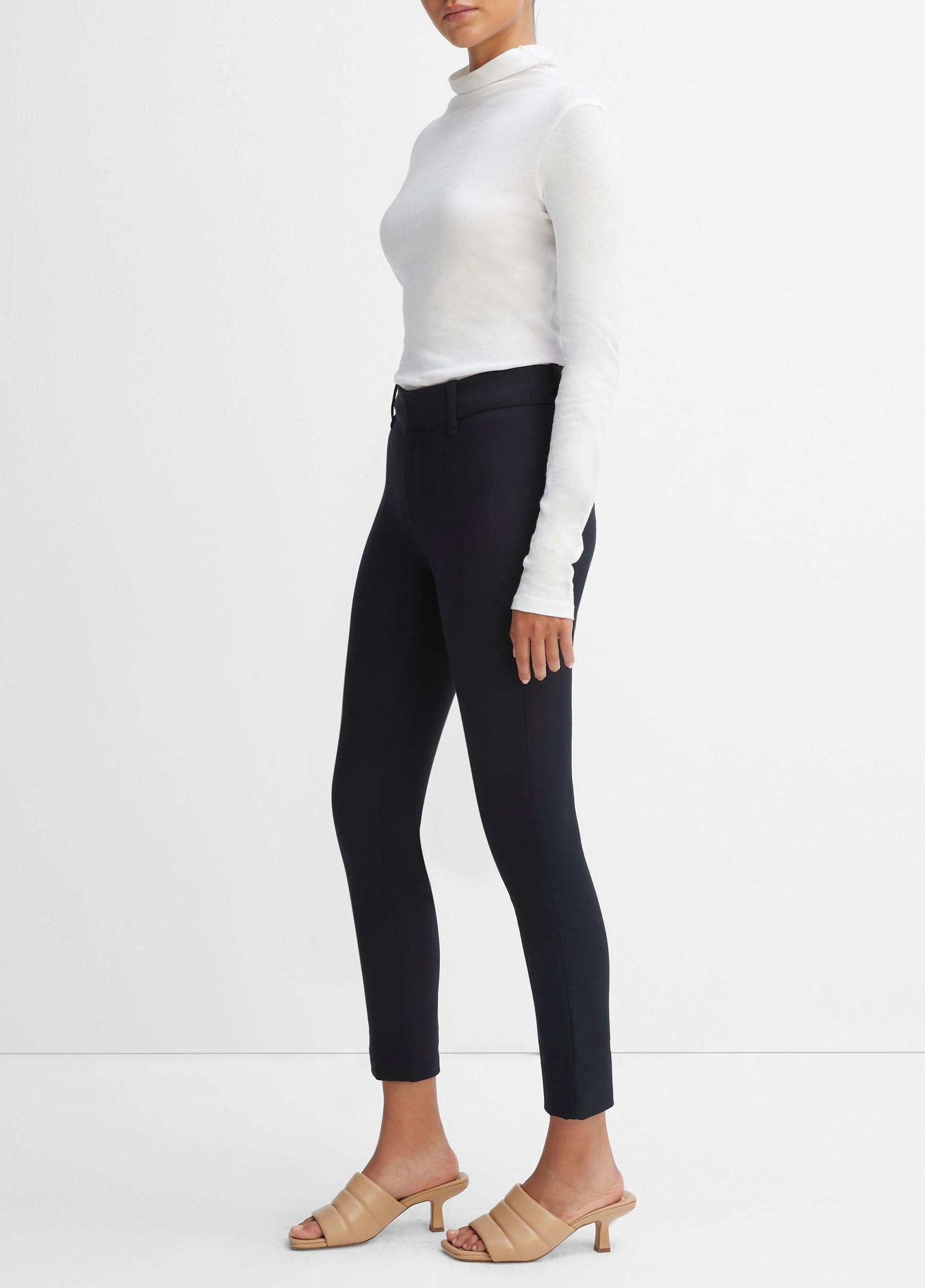 Womens High Rise Cigarette Pant, Black, Size 12 Vince Product Image