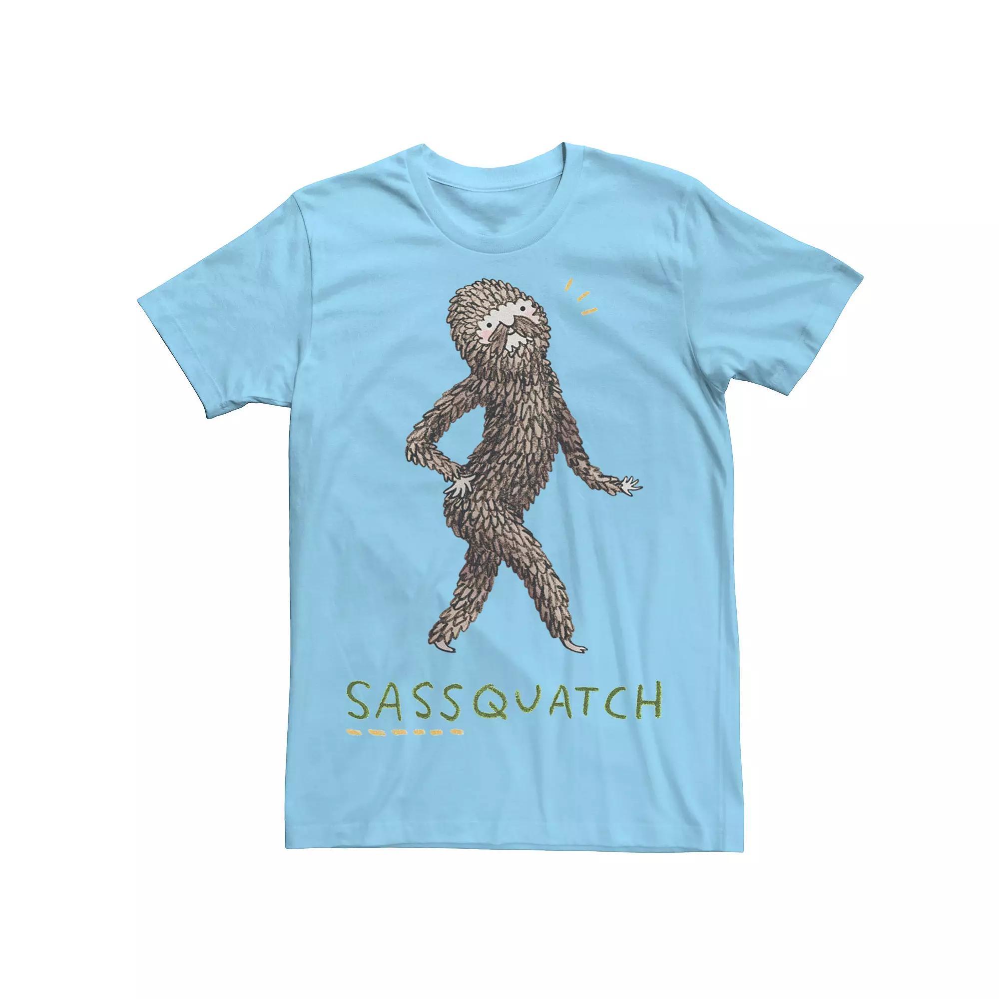 Men's Sassquatch Graphic Tee, Size: XXL, Light Blue Product Image