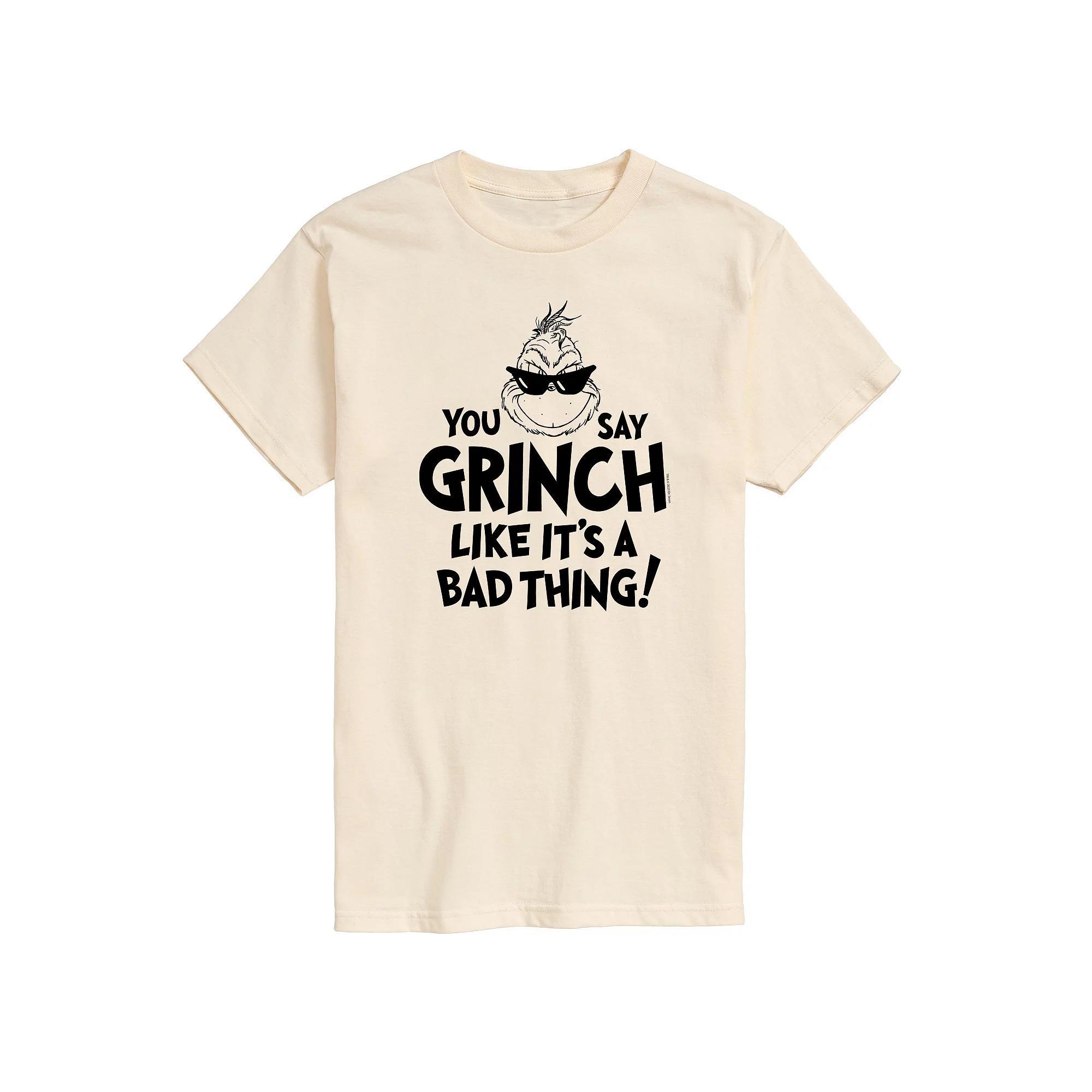 Mens Dr. Seuss Grinch Like Its A Bad Thing Graphic Tee Product Image