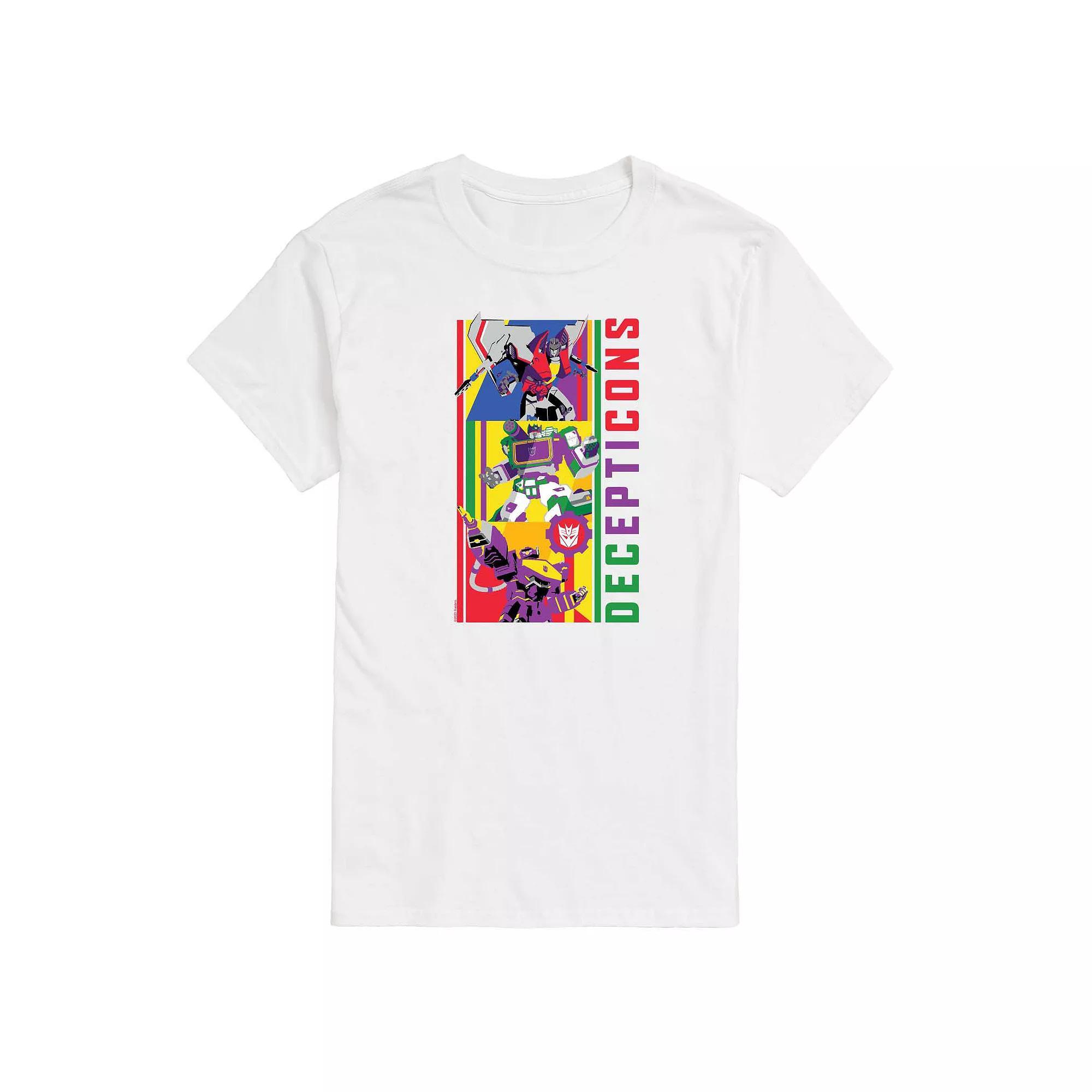 Mens Transformers Decepticons Graphic Tee Blue Product Image
