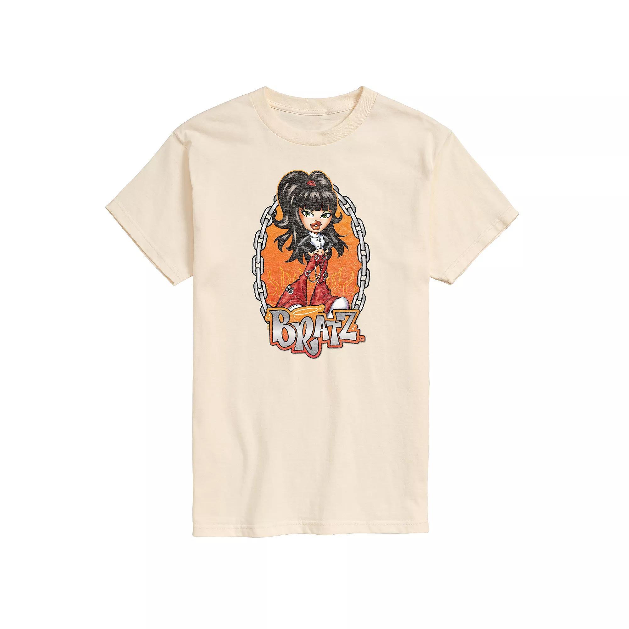 Mens Bratz Chains Flames Jade Graphic Tee Product Image