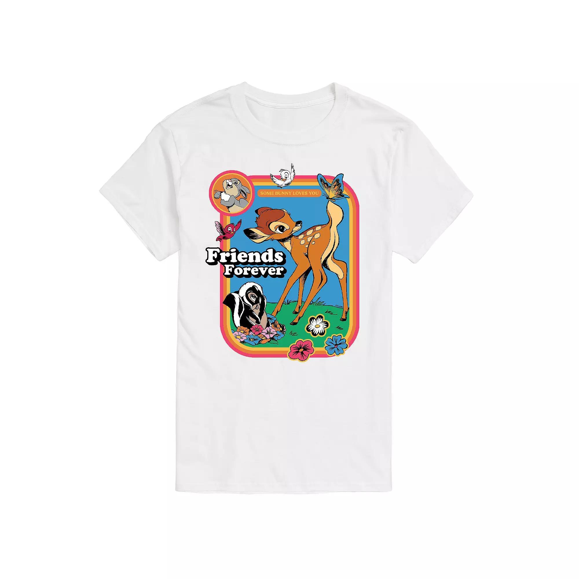 Disneys Bambi Big & Tall Friends Forever Graphic Tee, Mens Product Image