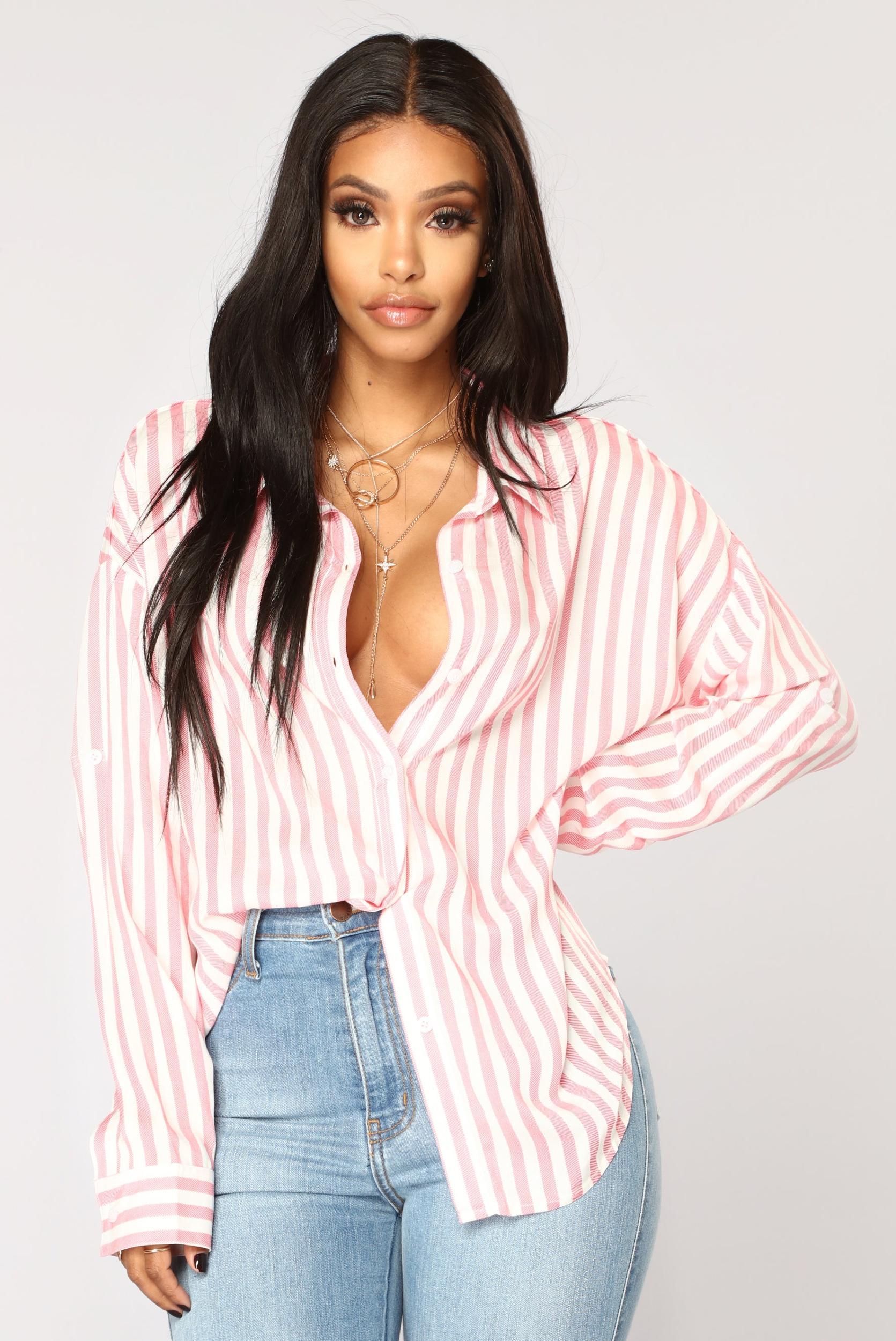 Playin' Games Long Sleeve Top - Pink Product Image