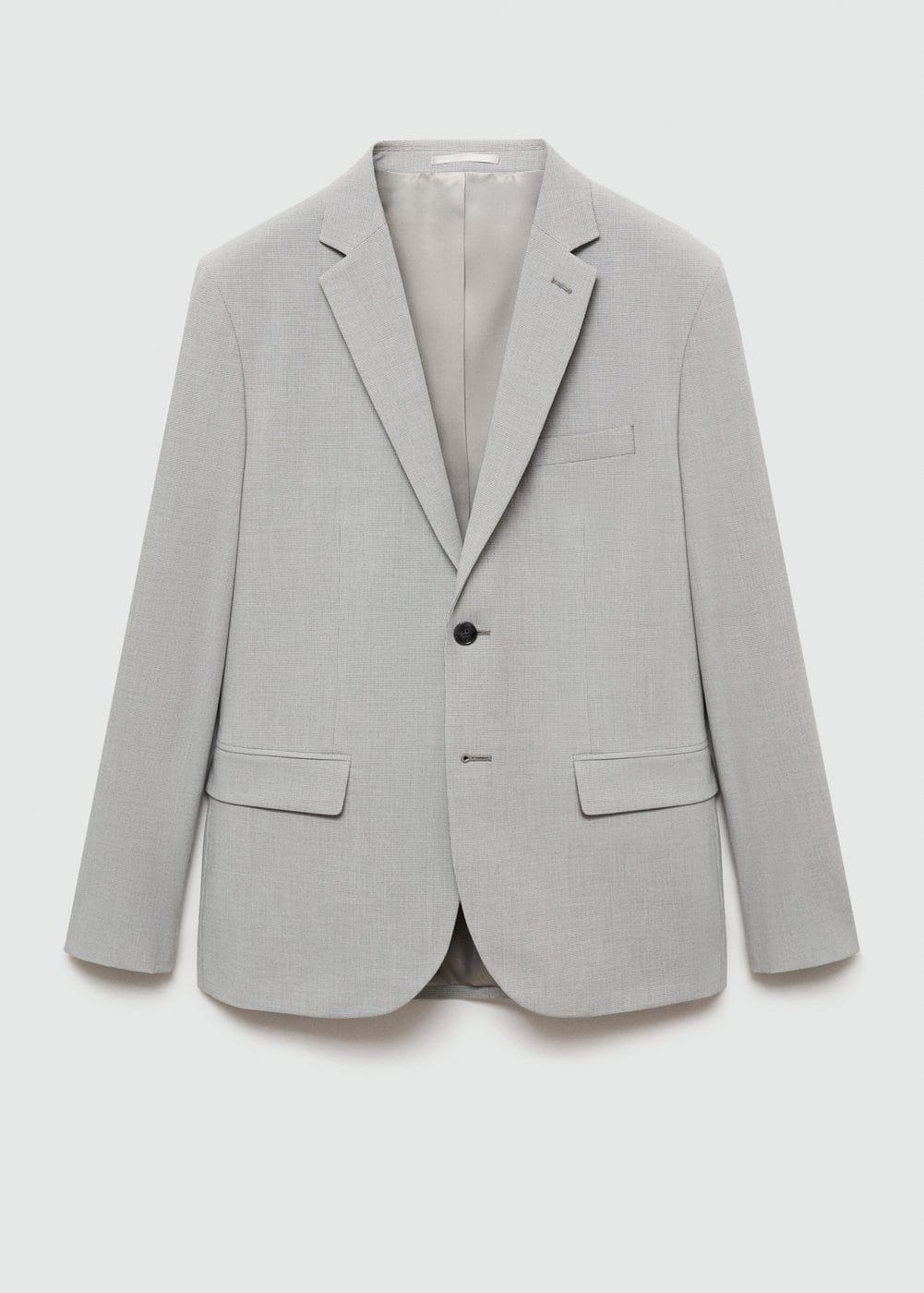 Super slim-fit suit jacket in stretch fabric - Men | MANGO USA Product Image