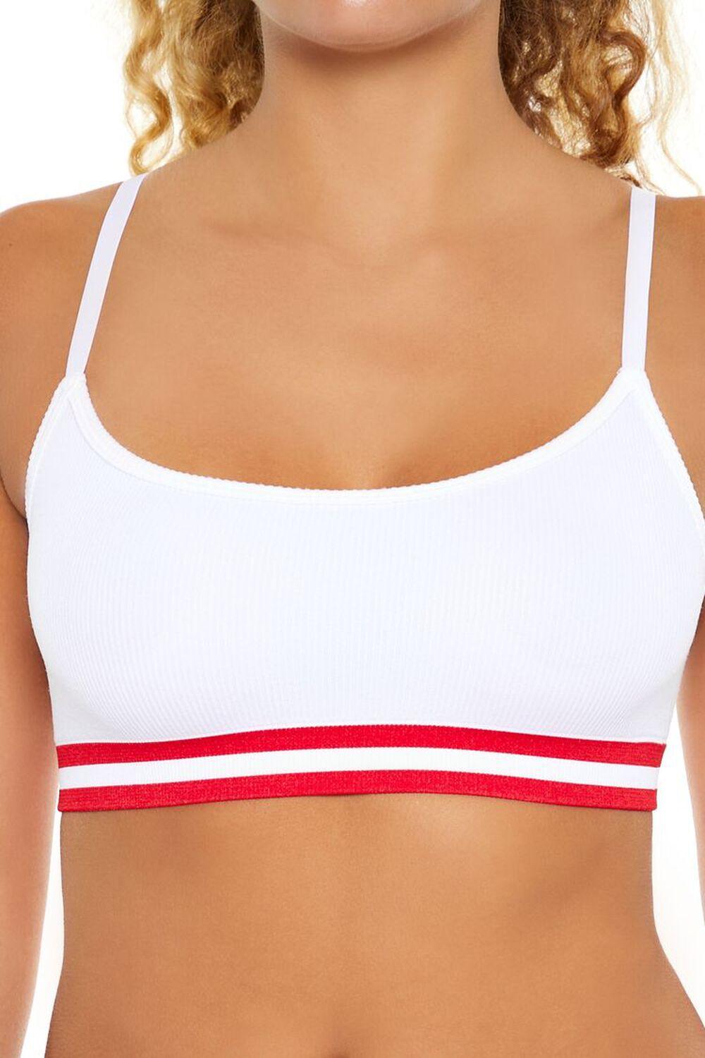 Seamless Striped-Trim Bralette | Forever 21 Product Image