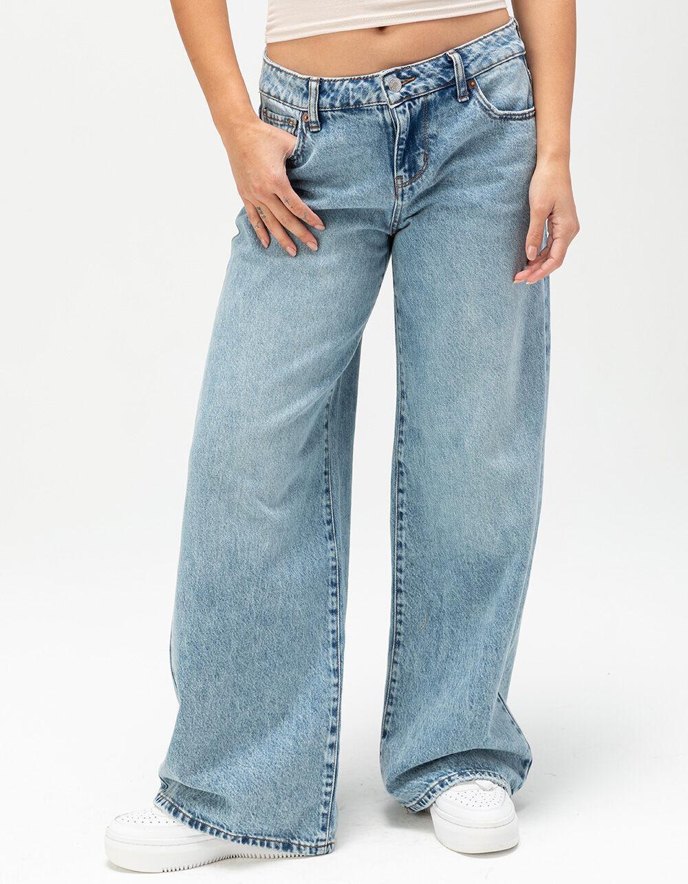 RSQ Womens High Rise Baggy Jeans - MEDIUM WASH Product Image
