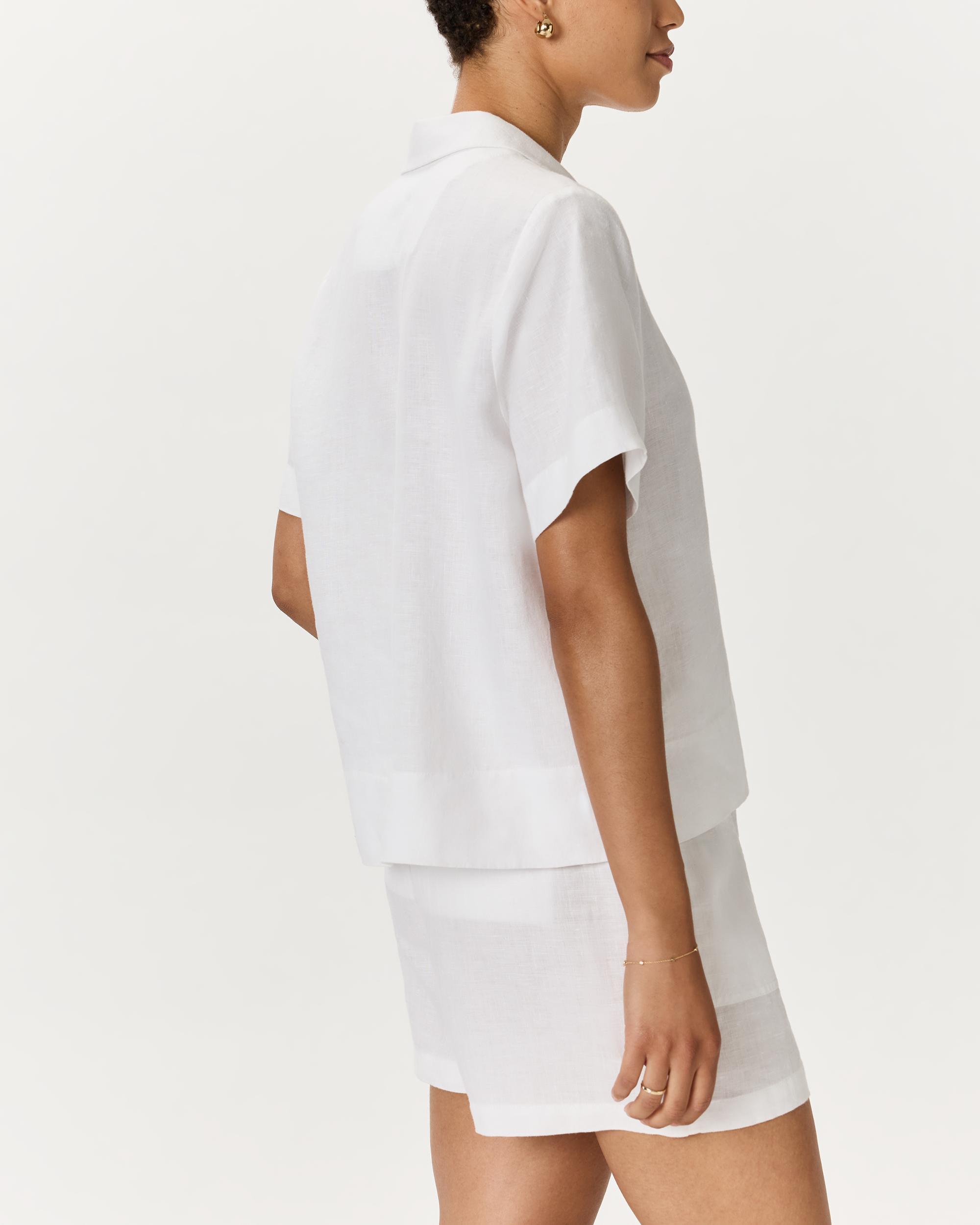 Quince | Women's Short Sleeve Shirt Linen Product Image