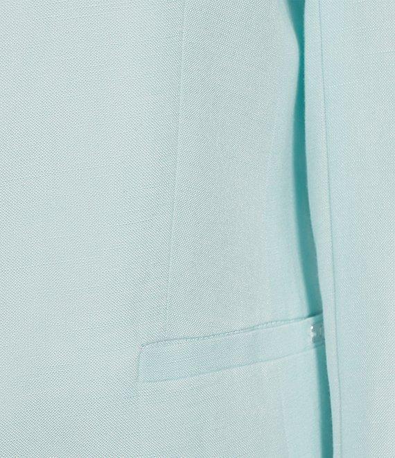 Calvin Klein Linen Blend Roll Sleeve Open Front Jacket Product Image