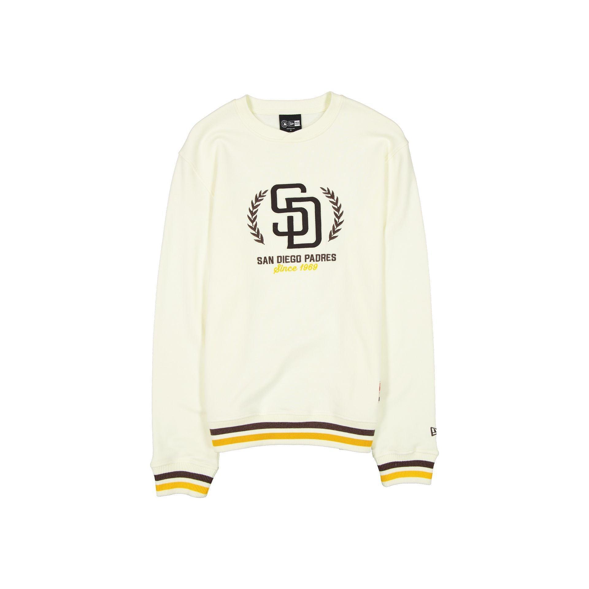 Houston Astros Throwback Chrome White Crewneck Male Product Image
