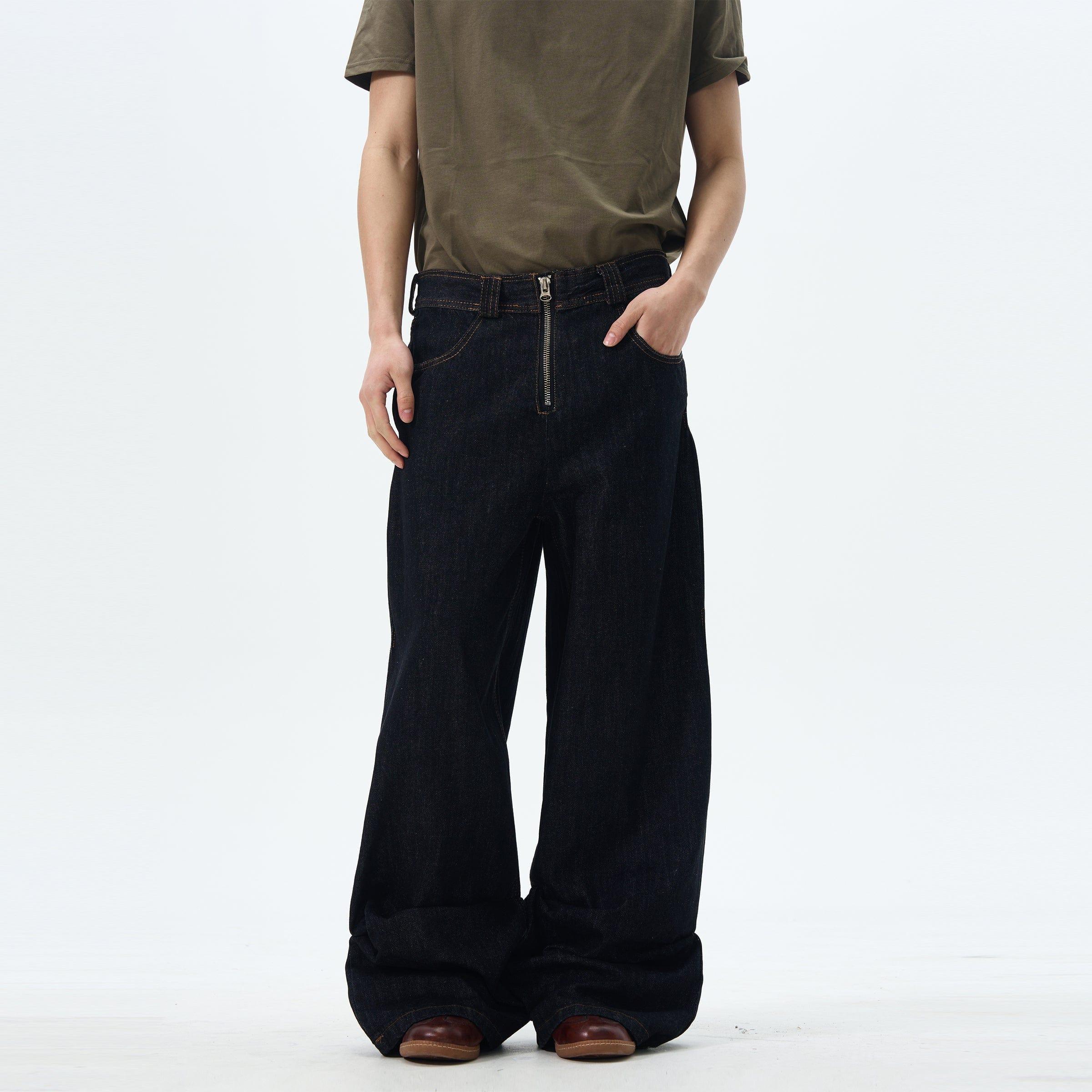 RT No. 12638 BAGGY STRAIGHT DENIM JEANS Product Image