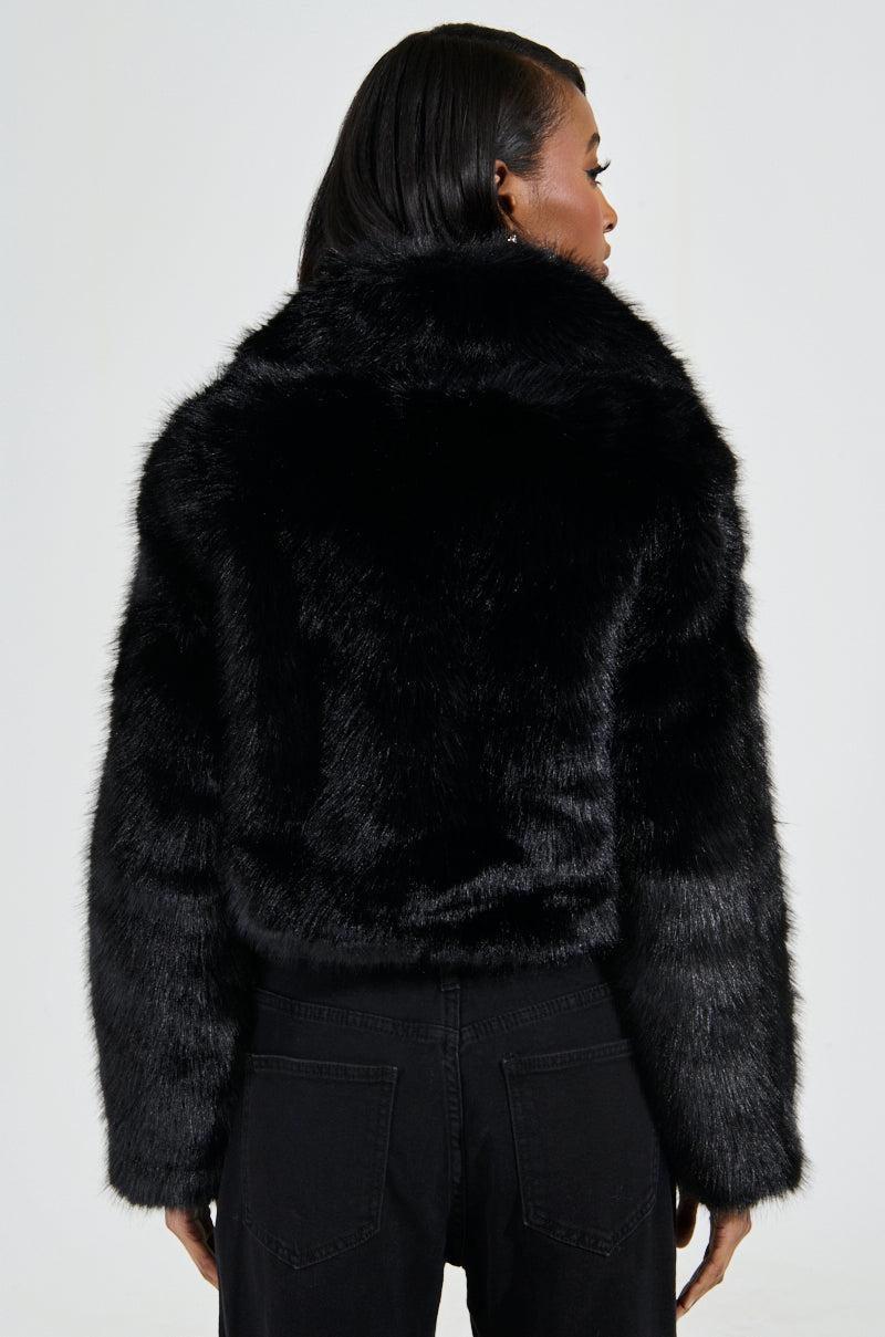 CADENCE FAUX FUR IN BLACK Product Image